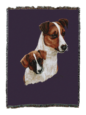 Jack Russell Terrier With Puppy Blanket