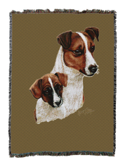 Jack Russell Terrier With Puppy Blanket