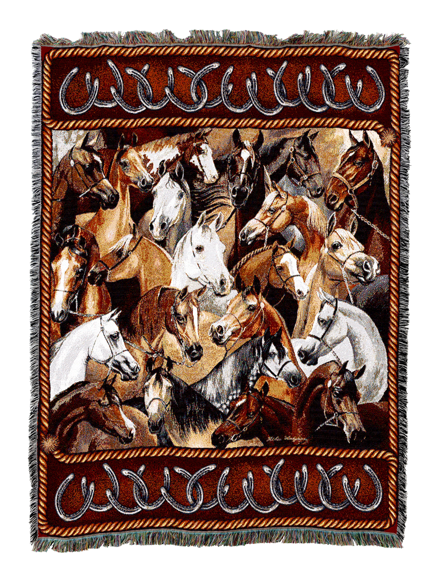 Bridled Horses Blanket