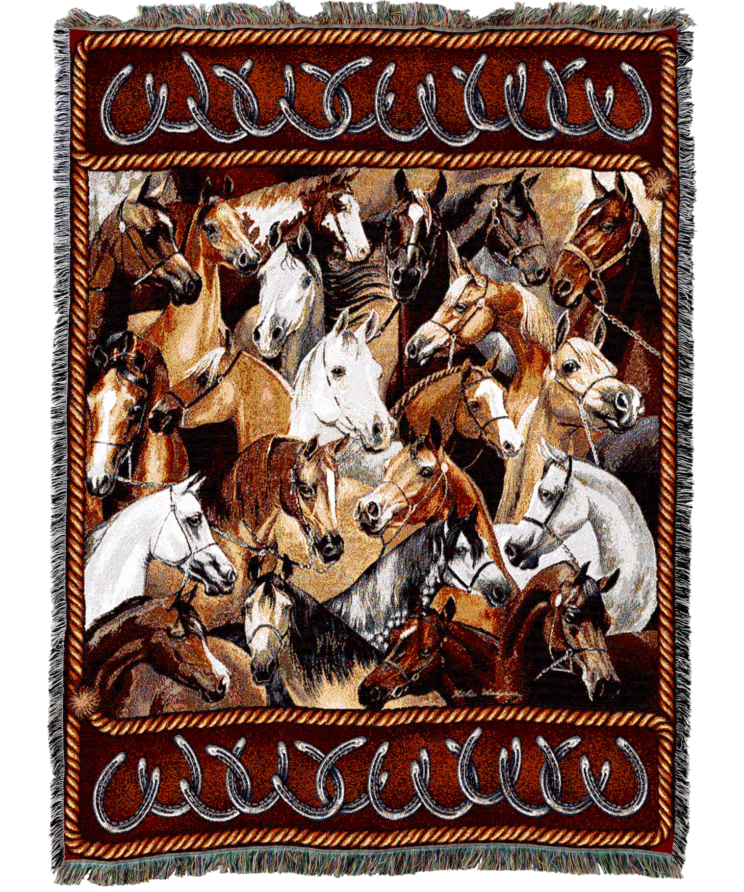 Bridled Horses Blanket