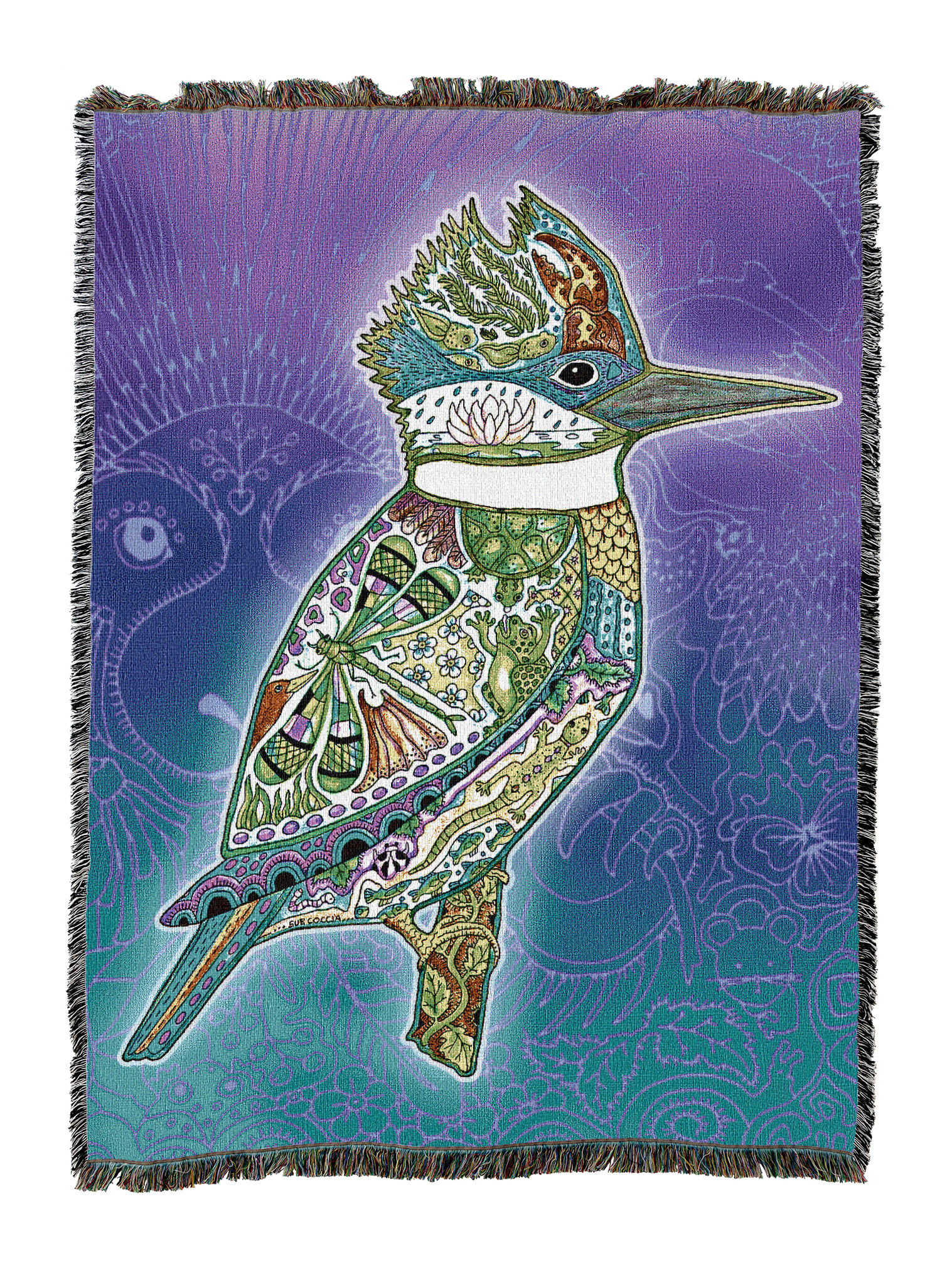 Kingfisher Totem Blanket