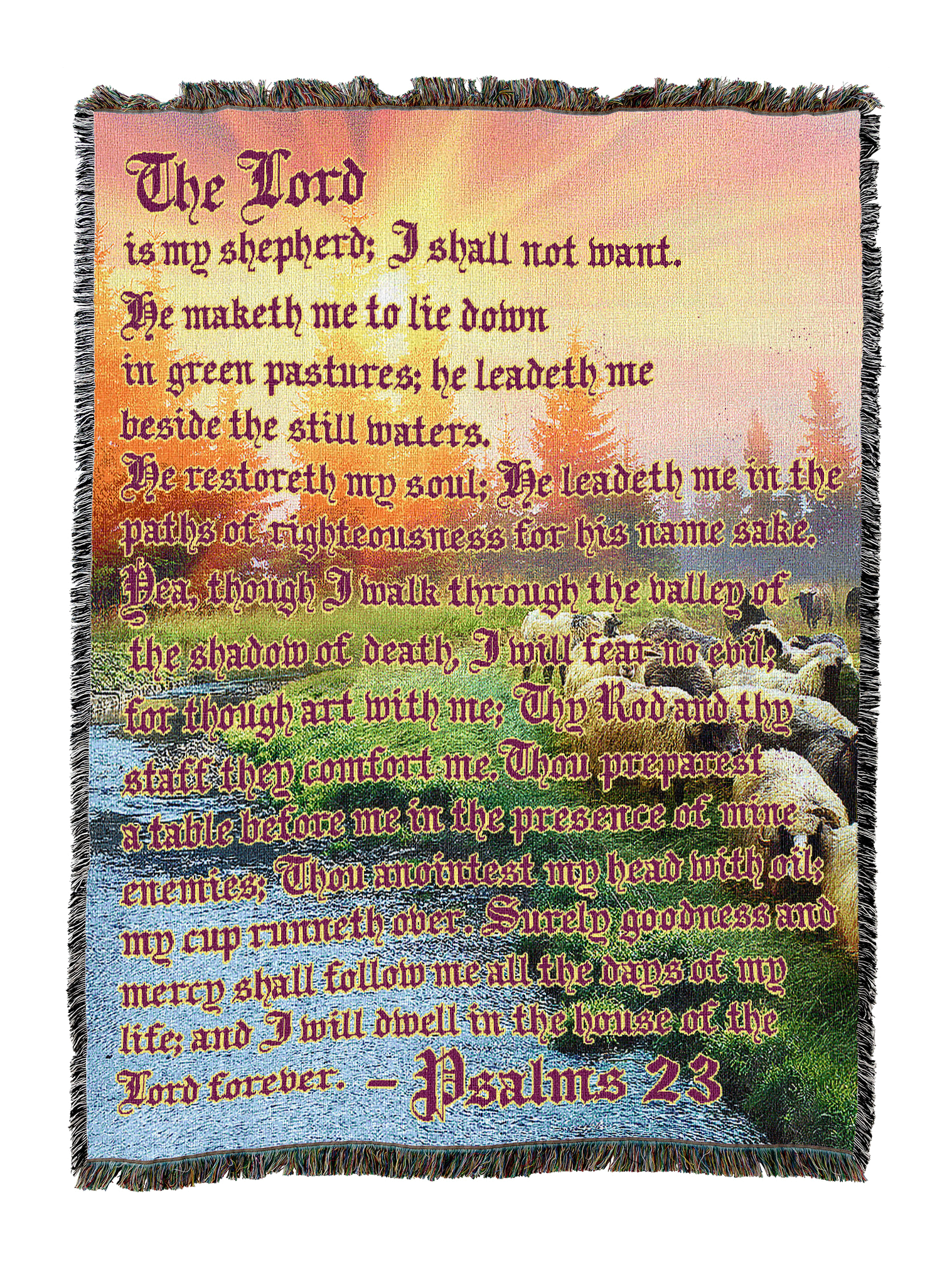 The 23rd Psalms Blanket XL