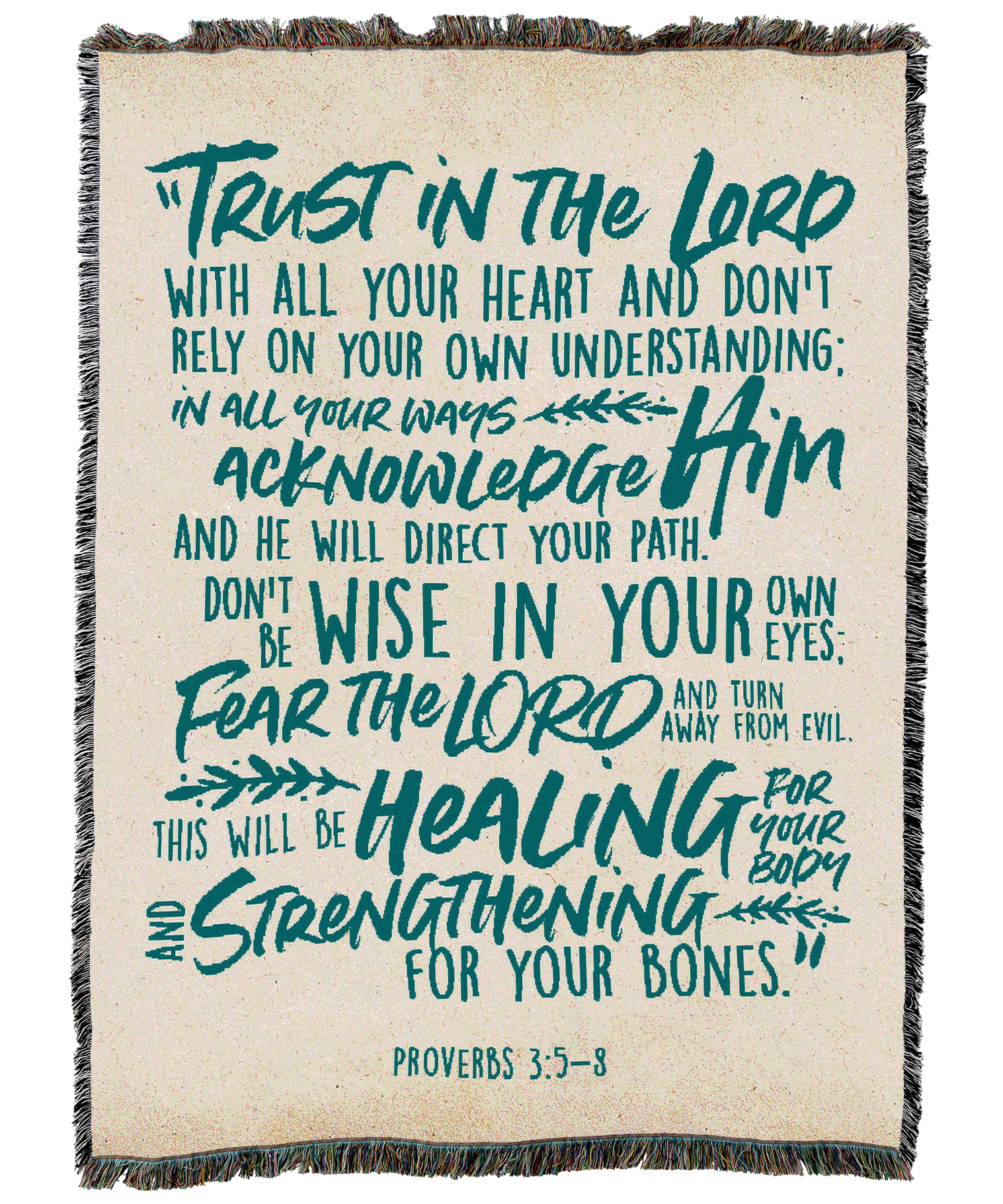 Proverbs 3 Blanket