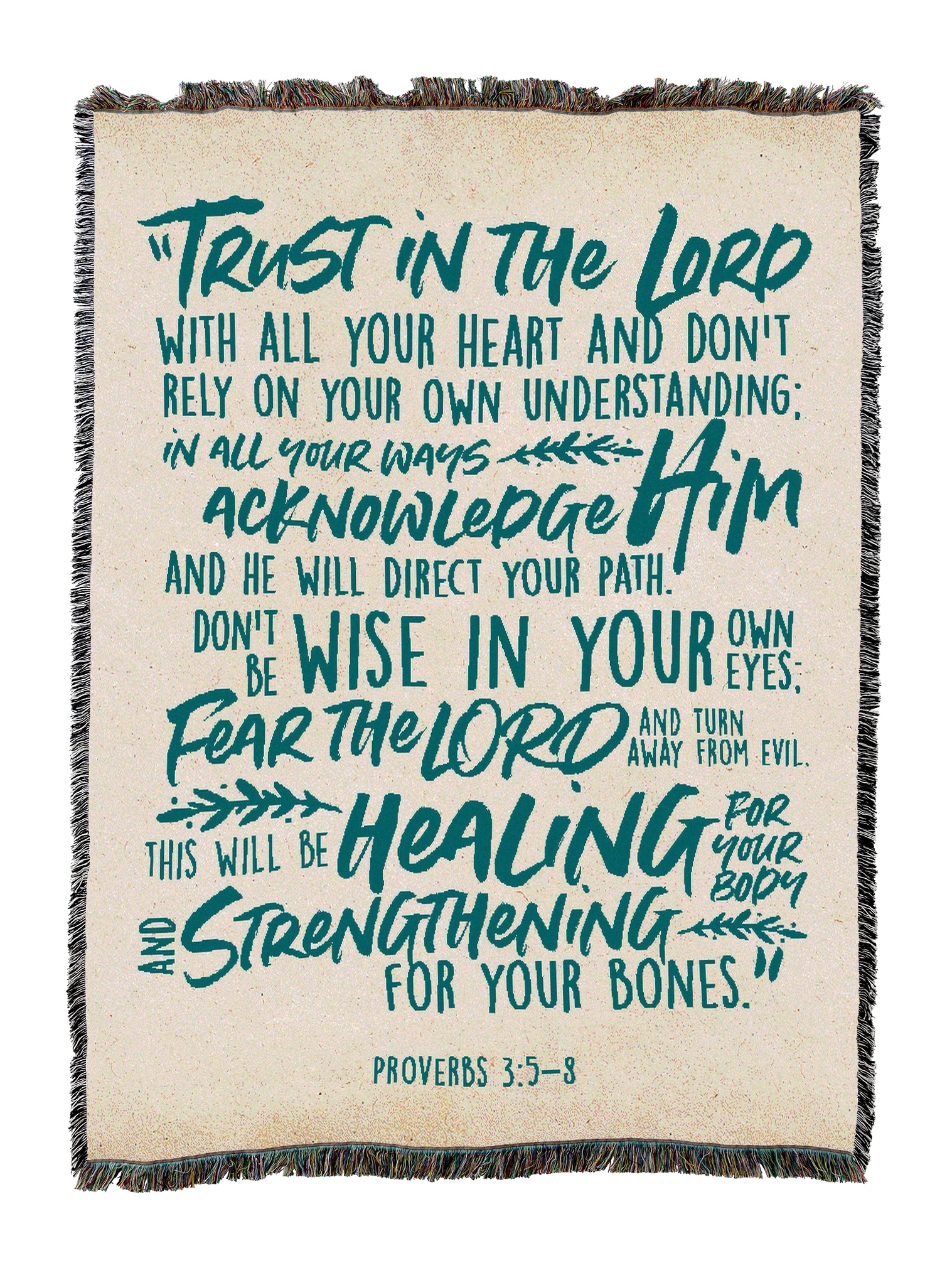 Proverbs 3 Blanket