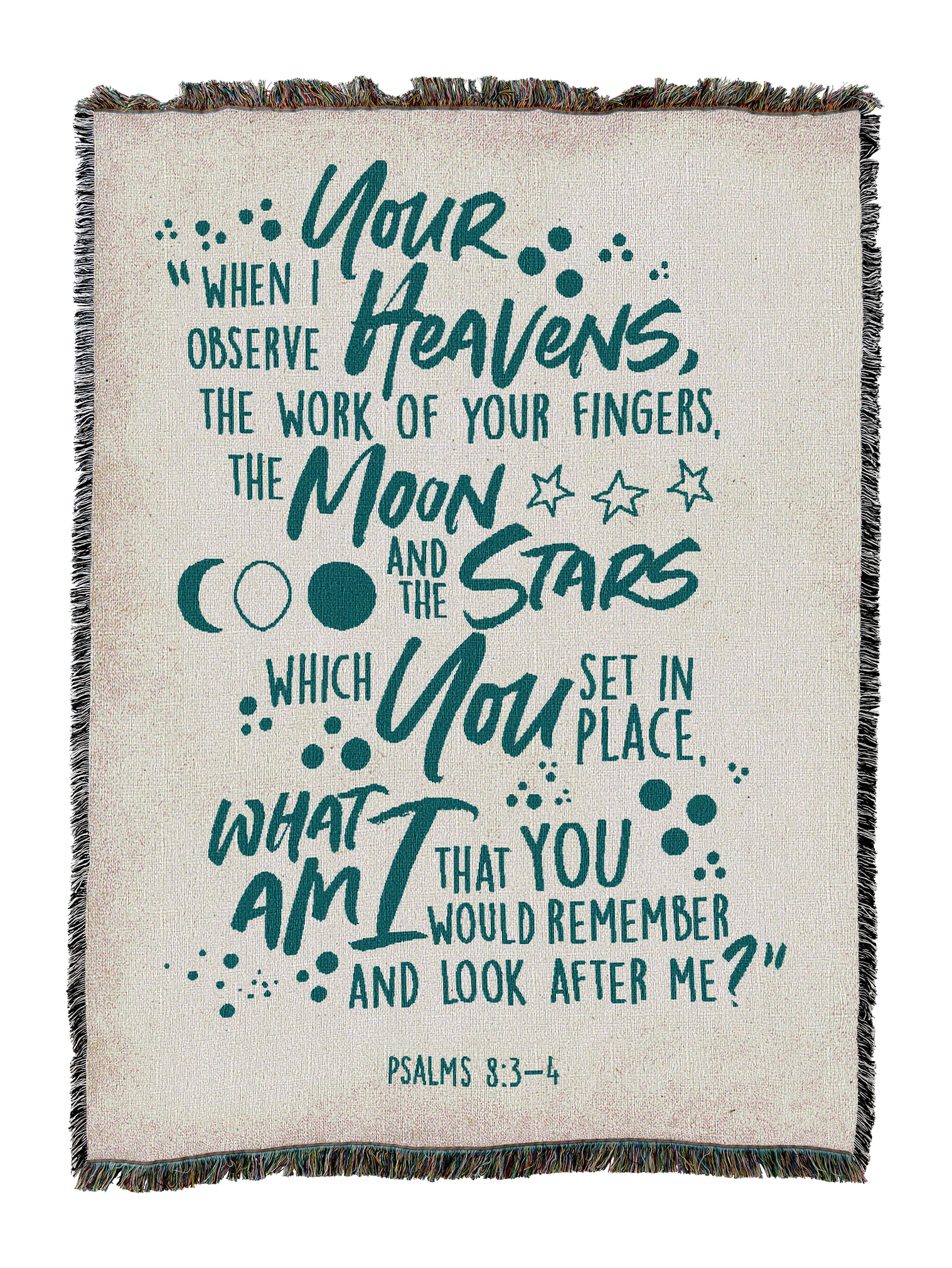 Psalms 8 Blanket