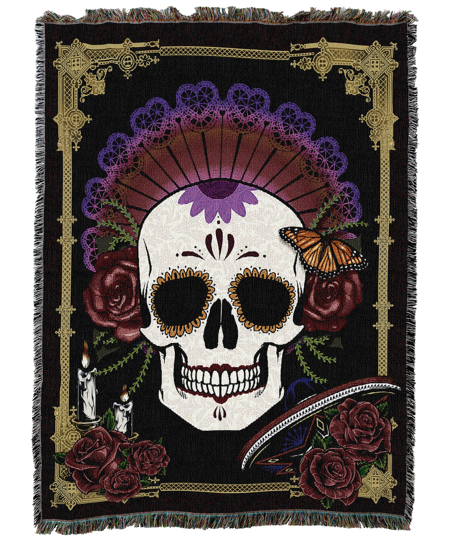 Day Of The Dead Blanket