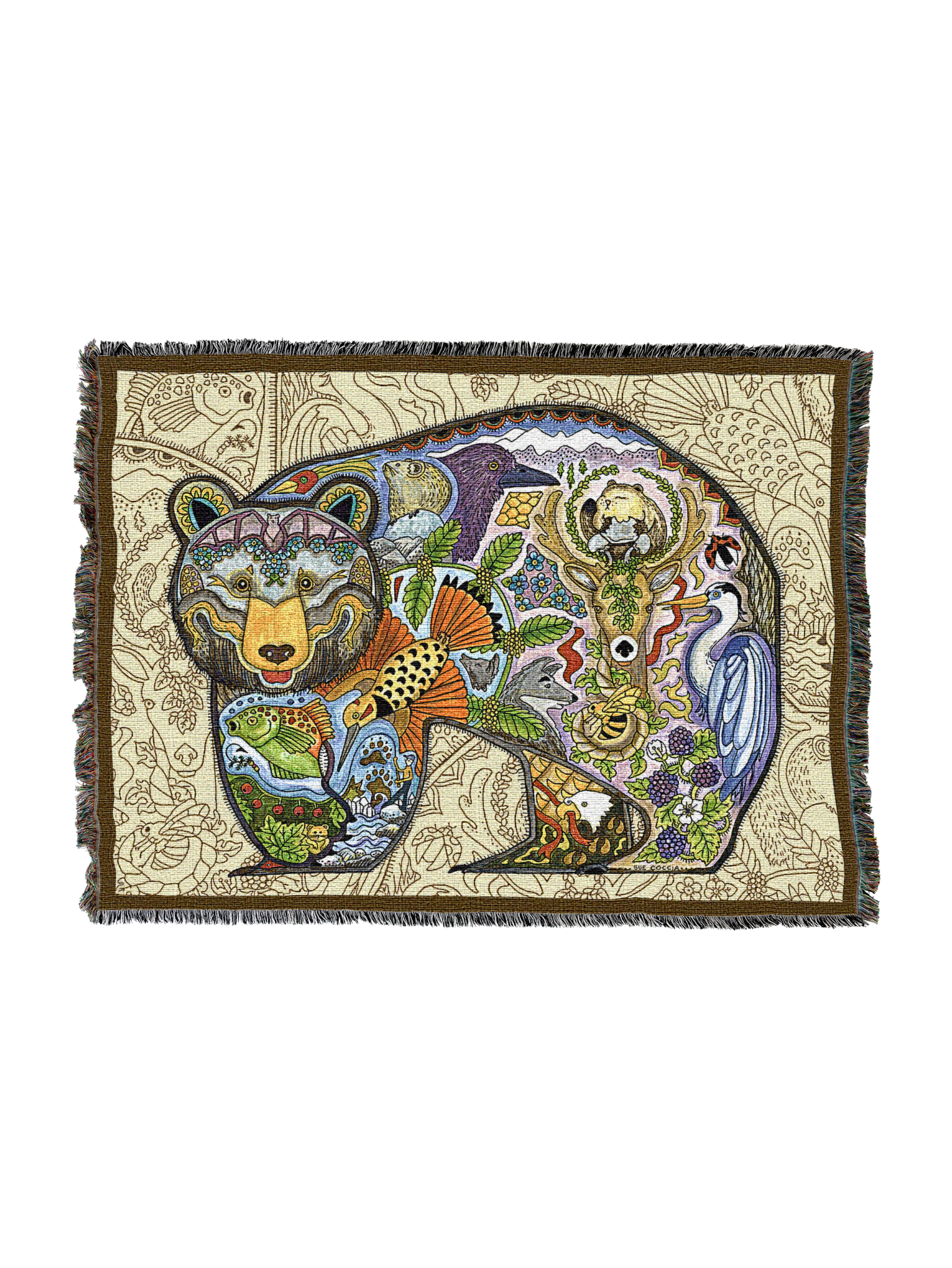 Black Bear Totem Blanket