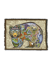 Black Bear Totem Blanket