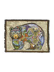 Black Bear Totem Blanket