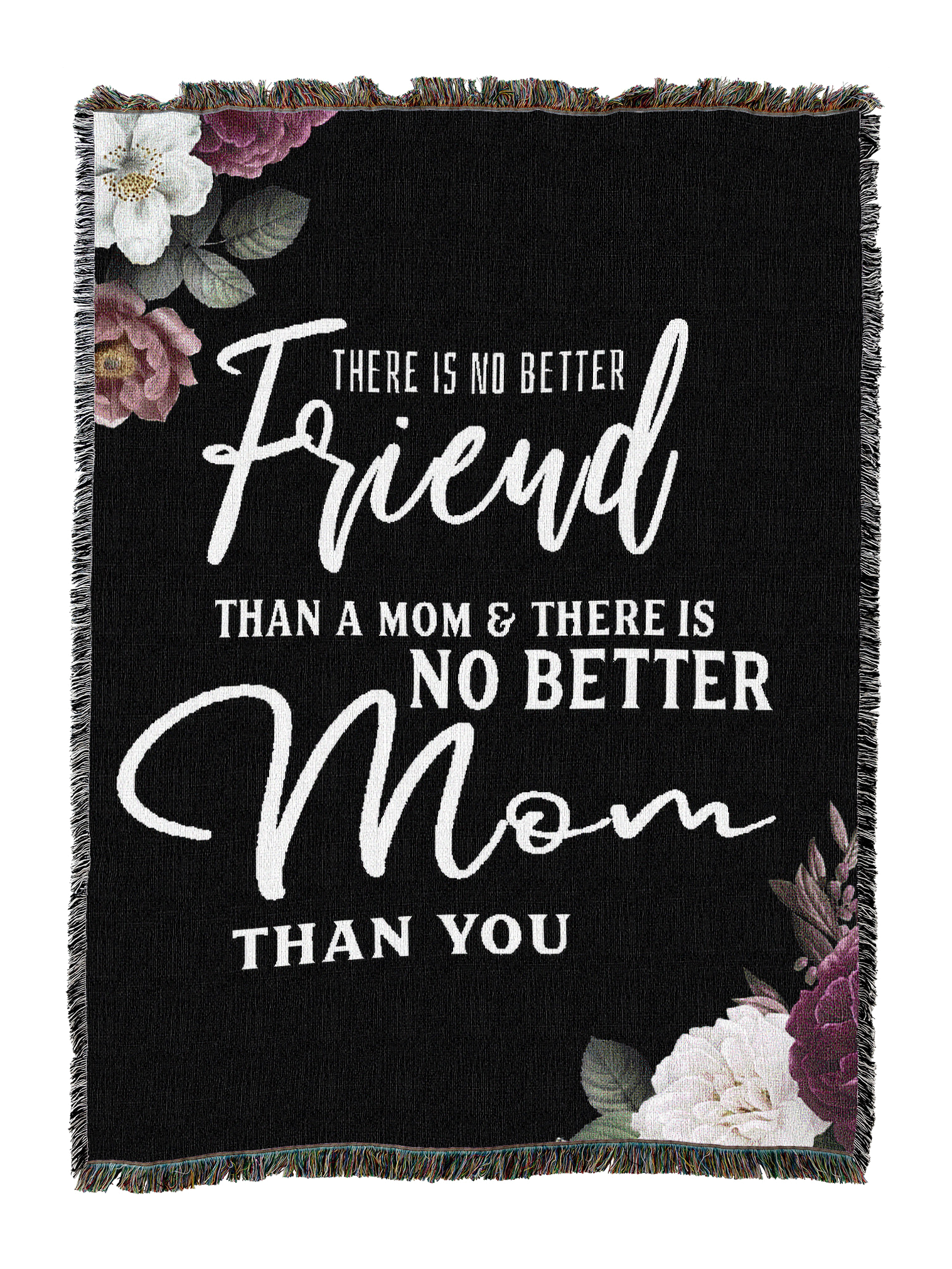 No Better Mom Floral Blanket