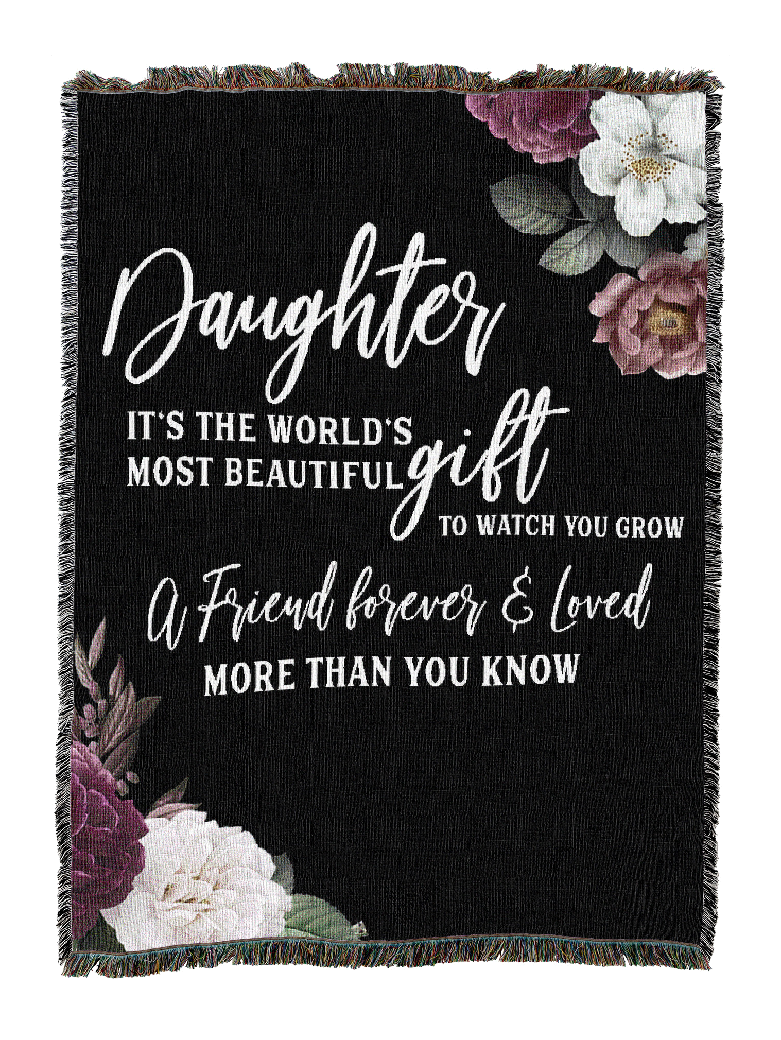 Daughter Gift Floral Blanket
