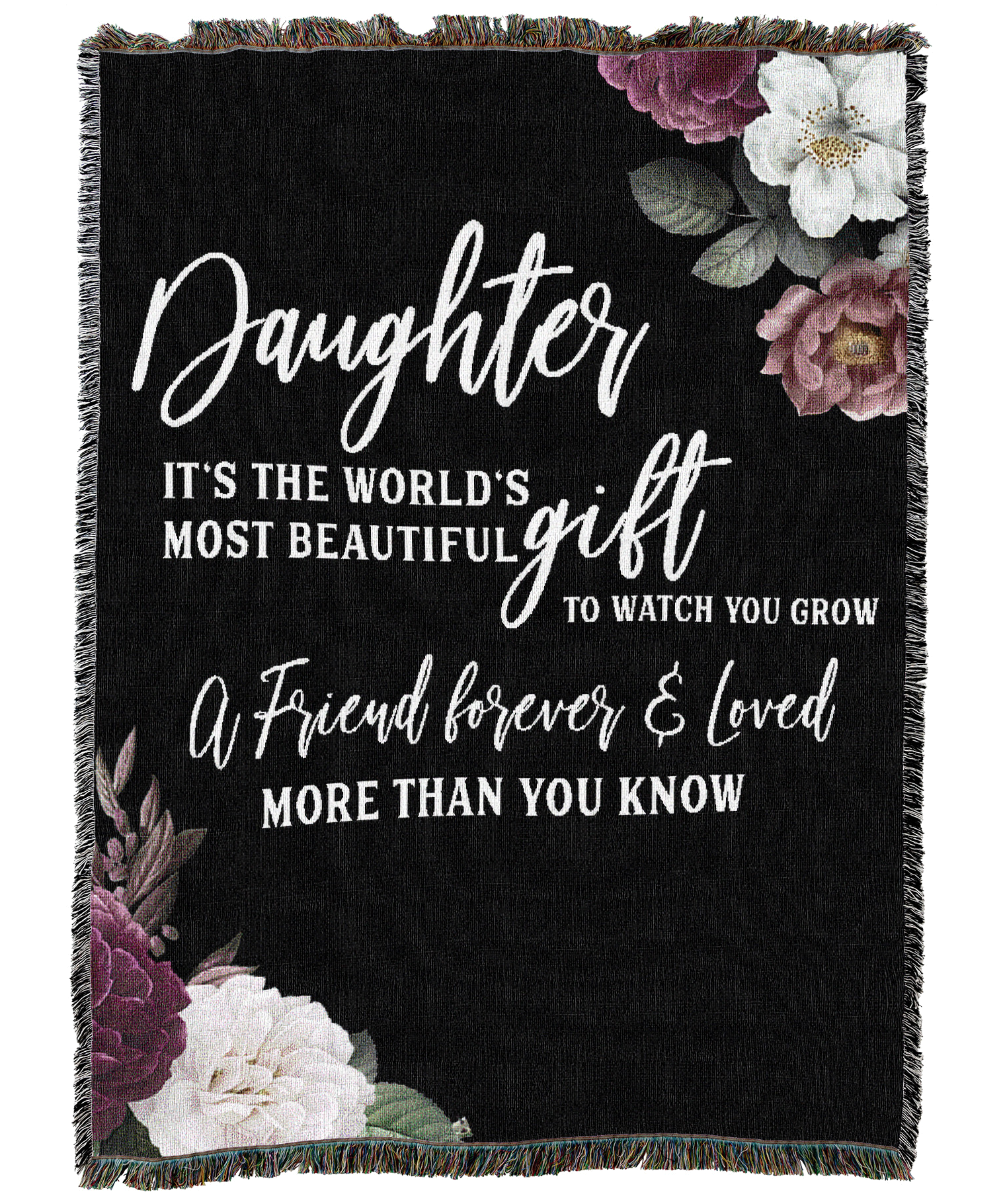 Daughter Gift Floral Blanket