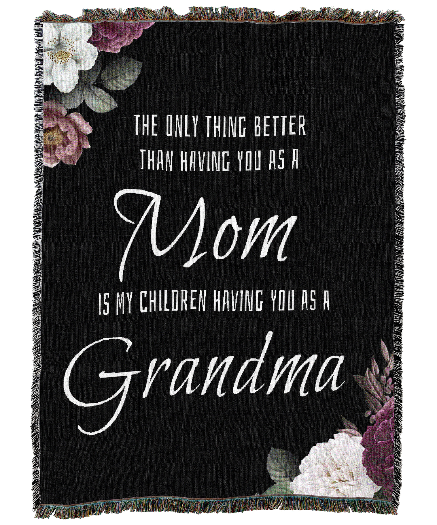 Only Thing Better Grandma Floral Blanket
