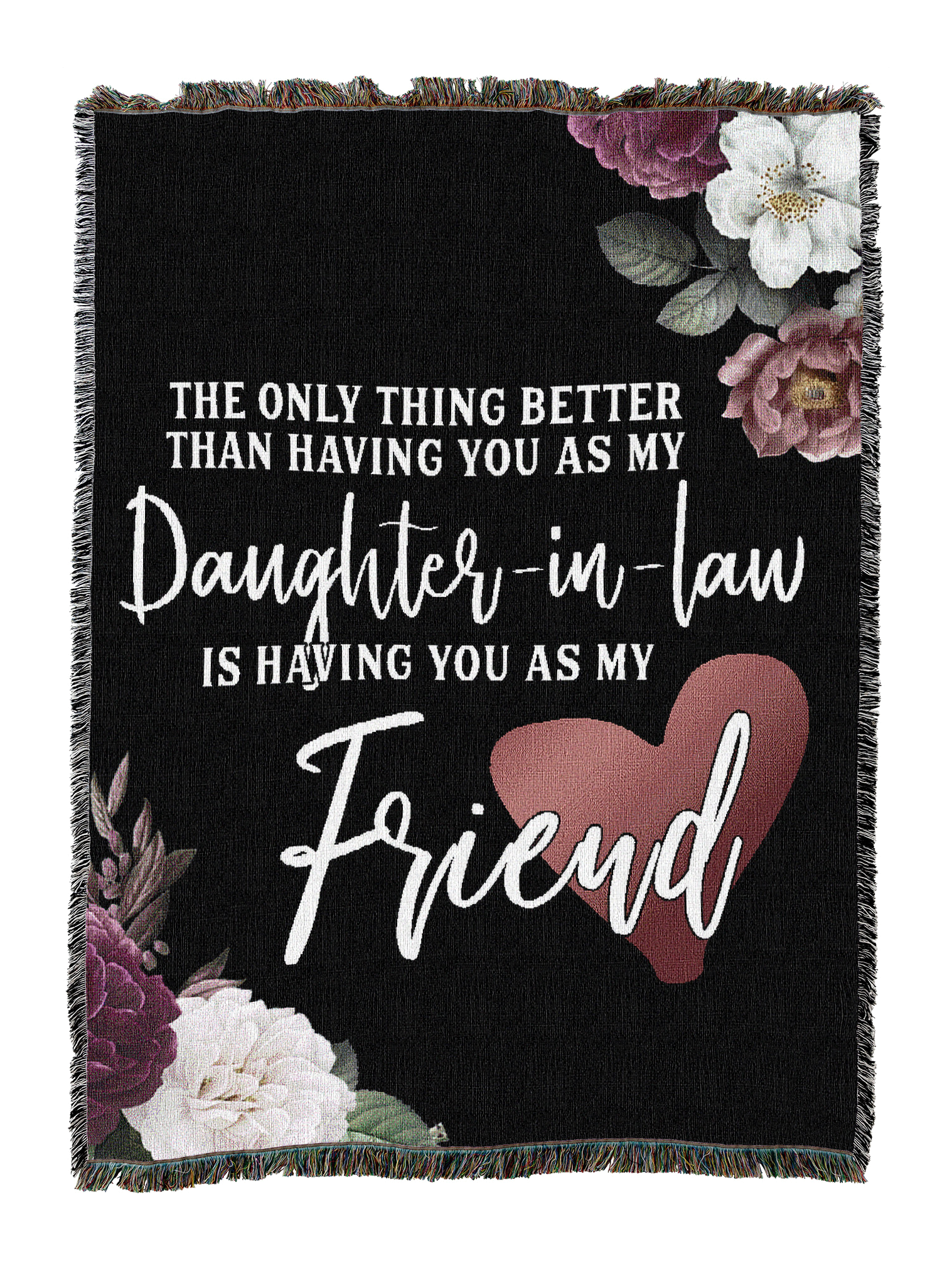 Daughter-In-Law Friend Floral Blanket