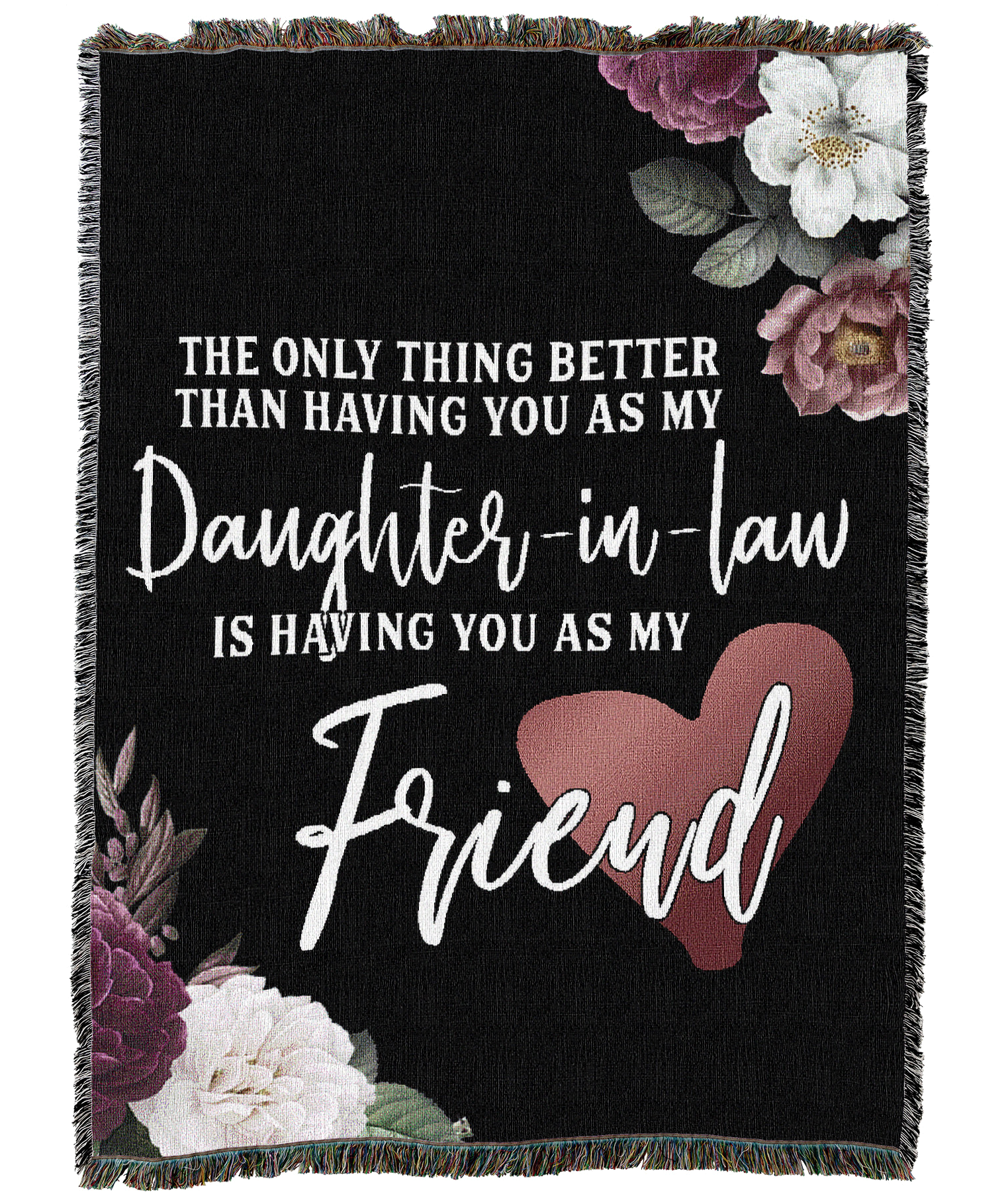 Daughter-In-Law Friend Floral Blanket
