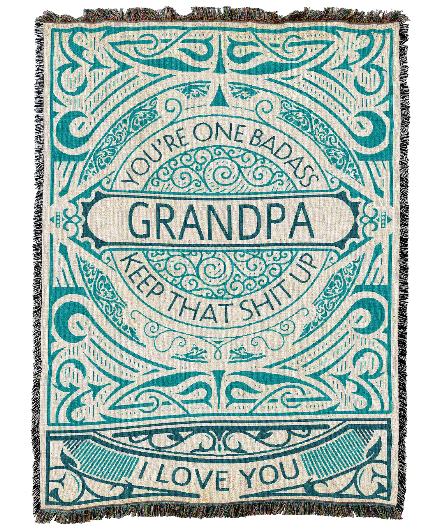 Badass Grandpa Blanket