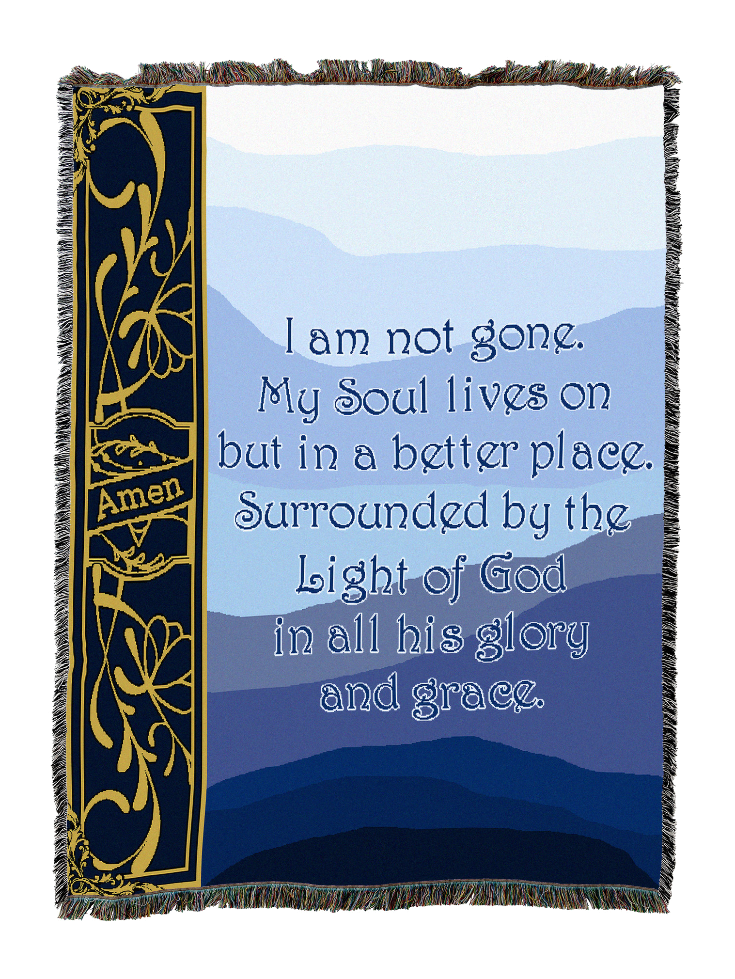 I Am Not Gone Blues Blanket