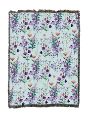 Floral-Purple Bloom Blanket