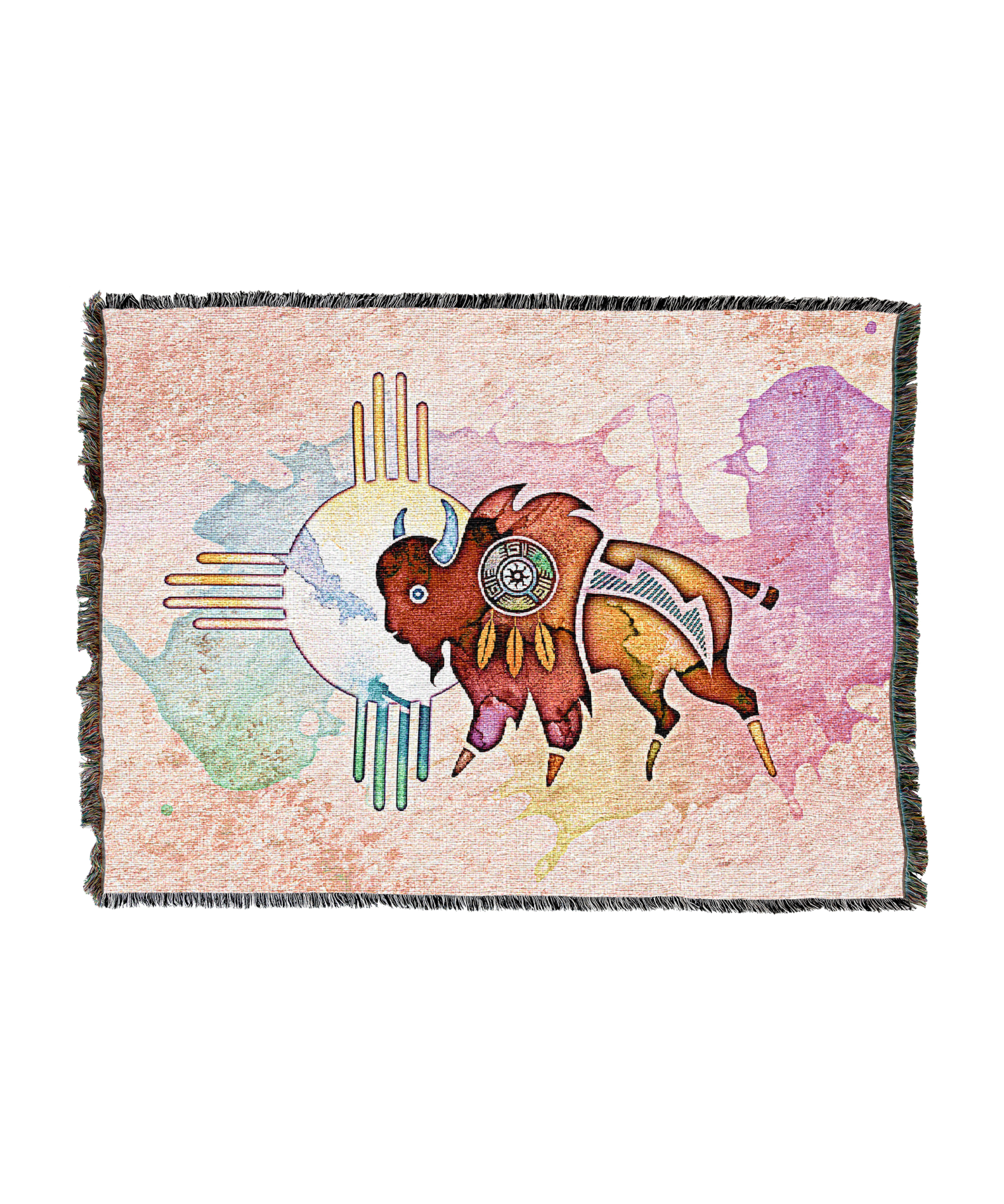 Painted Buffalo Blanket