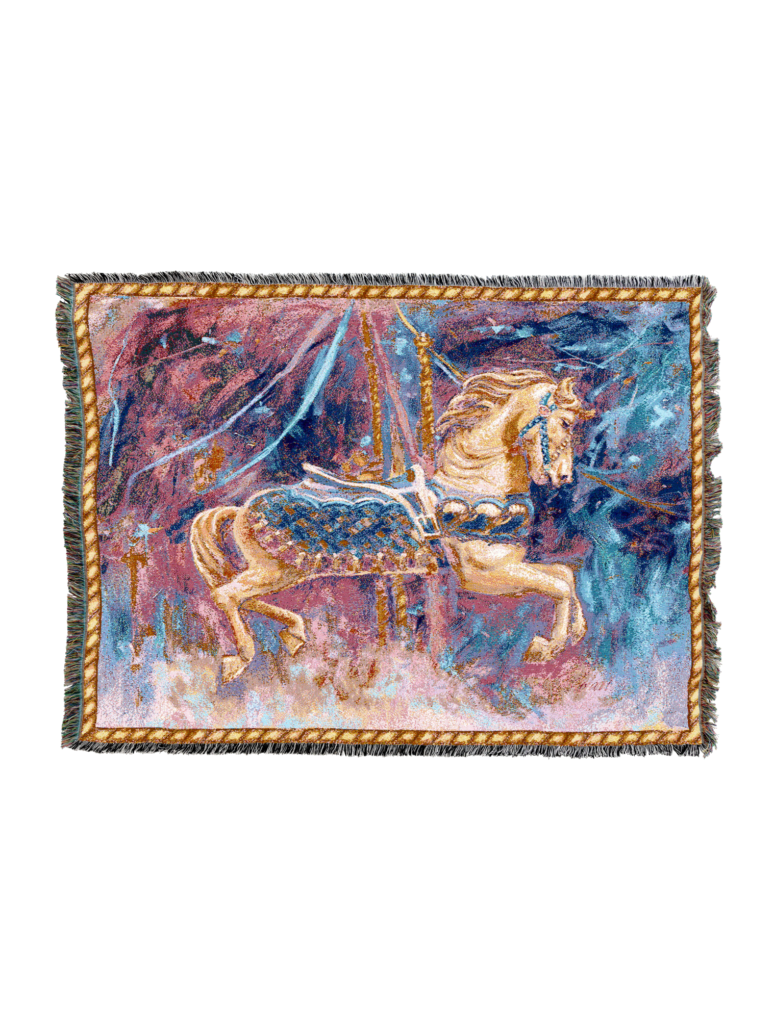 Carousel Horse Merry Go Round Blanket