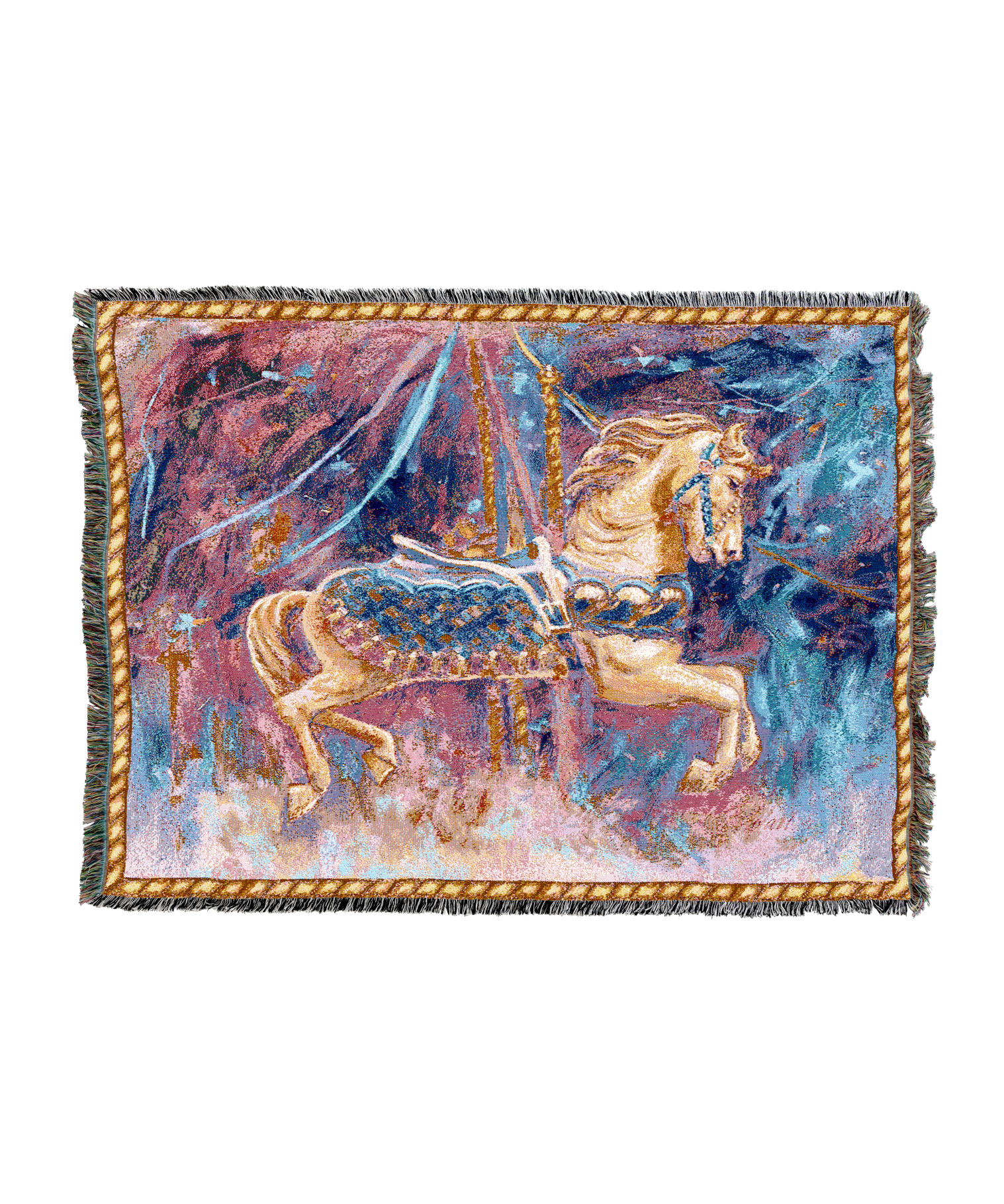 Carousel Horse Merry Go Round Blanket