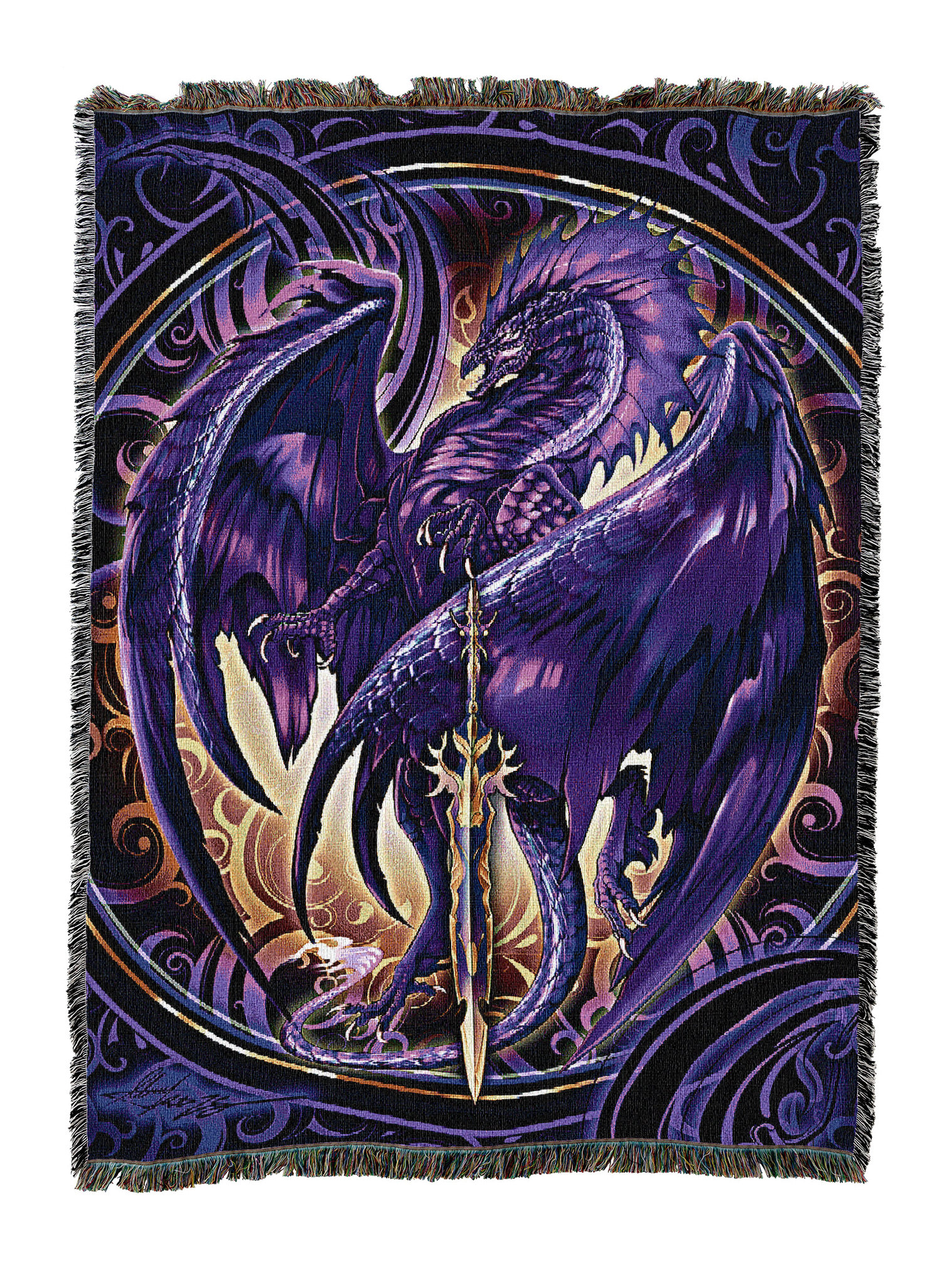 Netherblade Fantasy Dragon Blanket