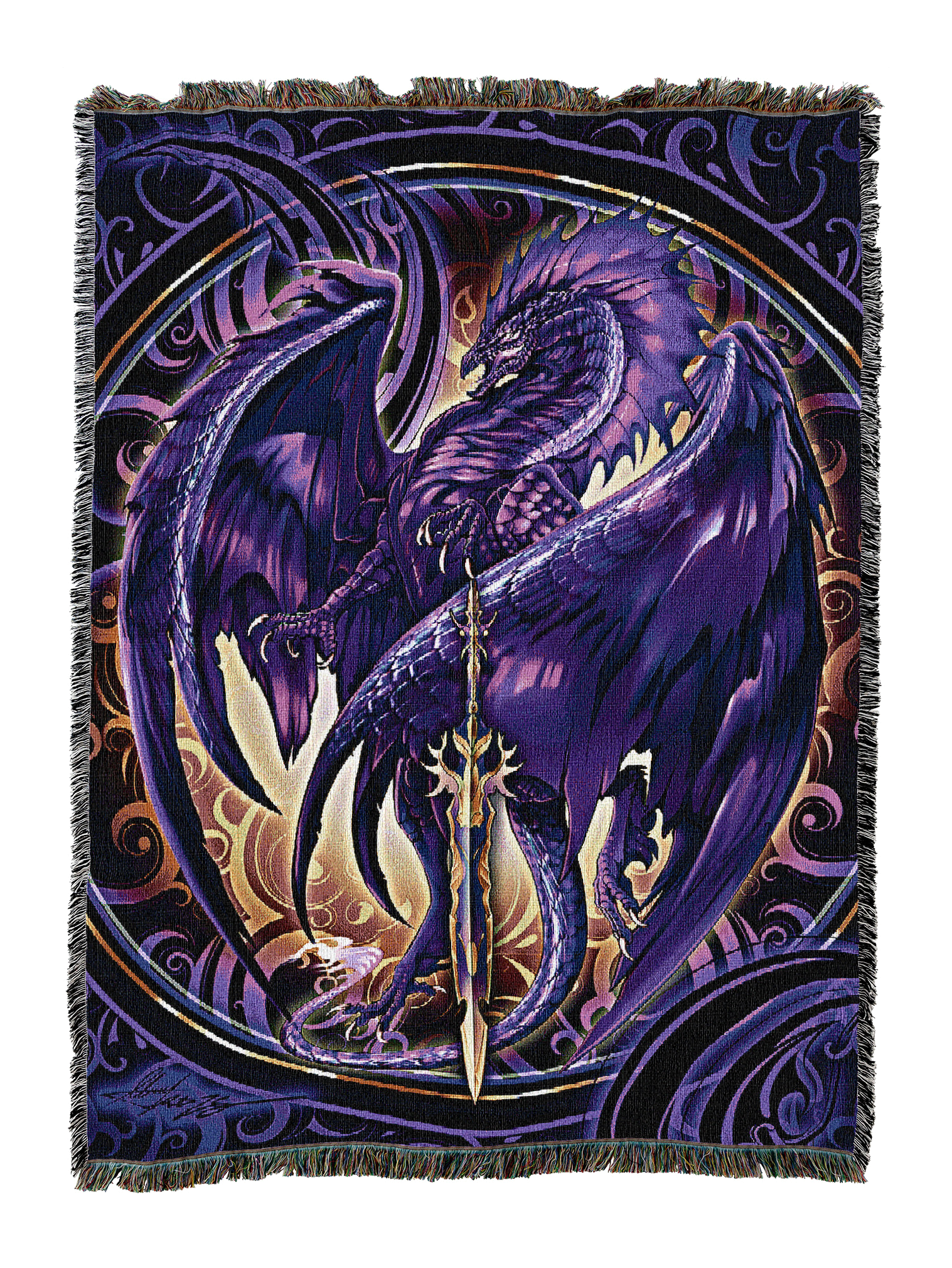 Netherblade Fantasy Dragon Blanket