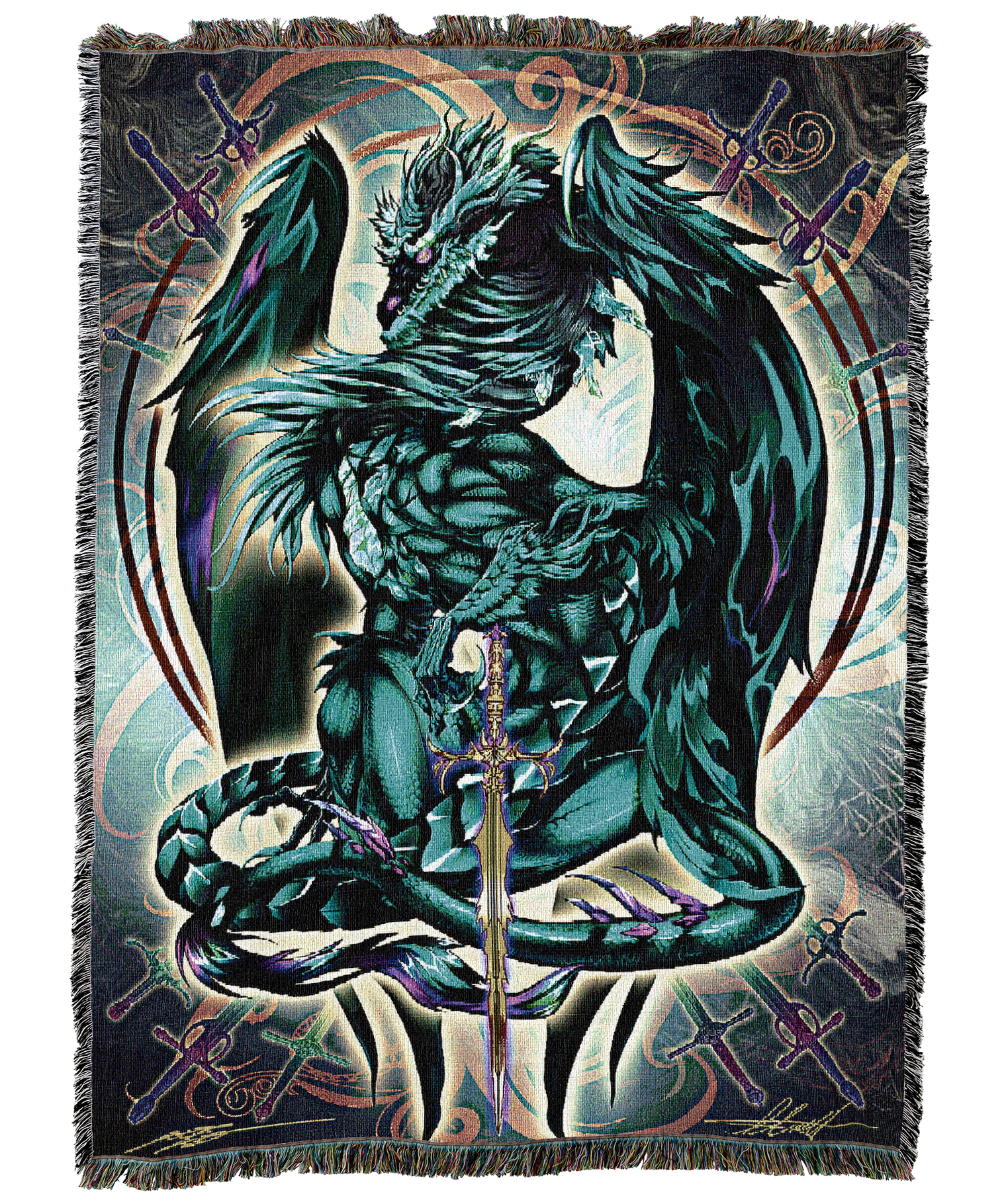 Terra Blade Fantasy Dragon Blanket