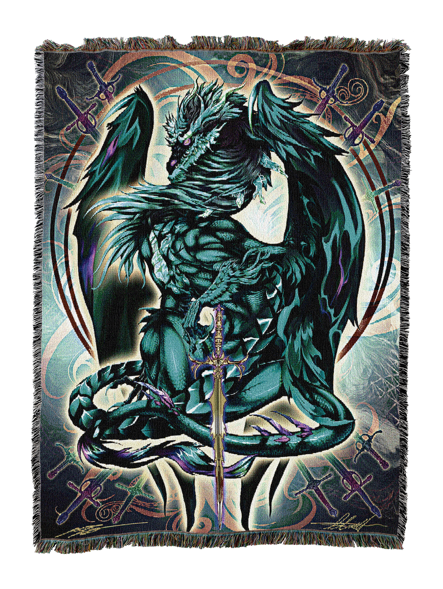 Terra Blade Fantasy Dragon Blanket