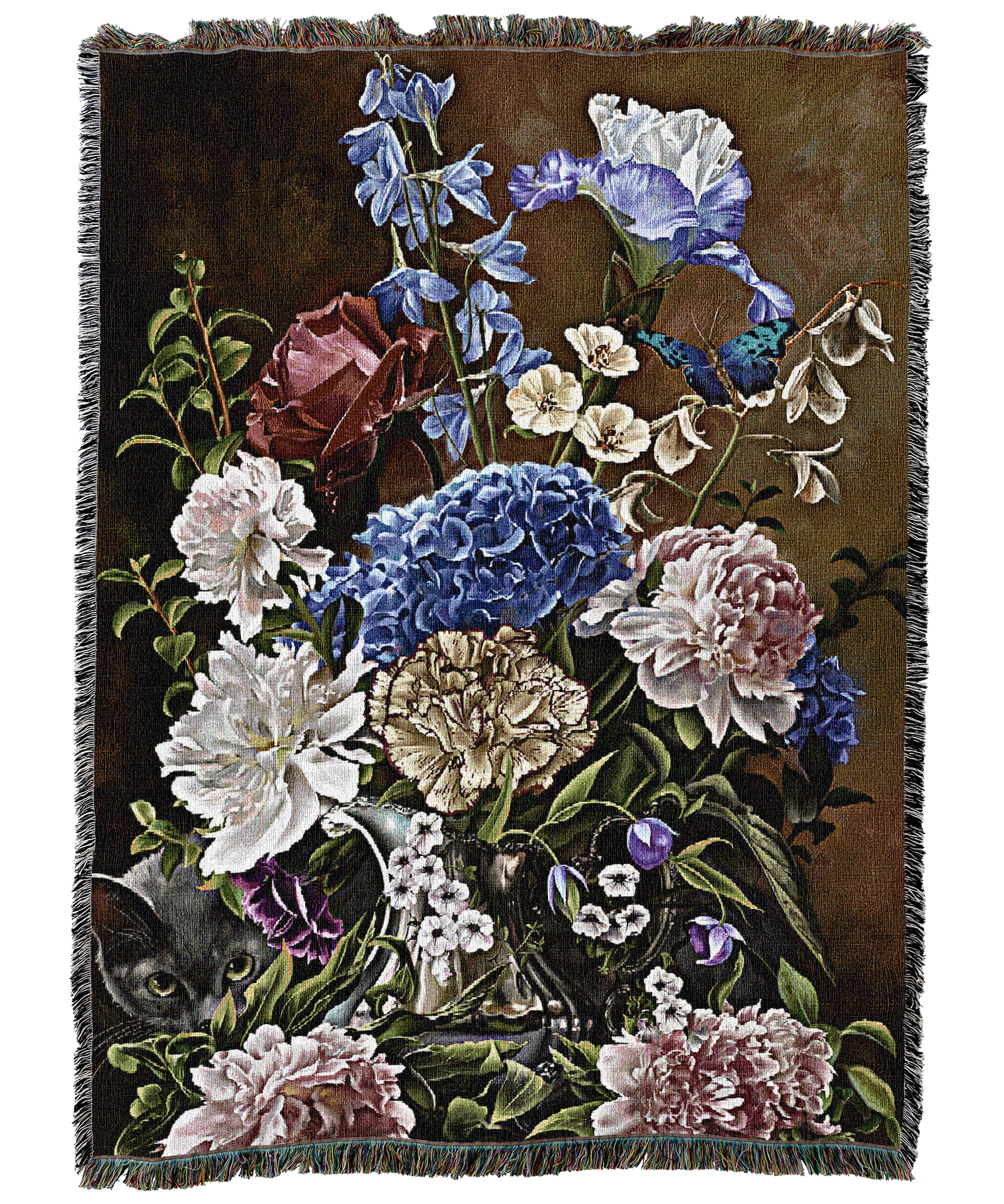 Bouquet In Blue Blanket