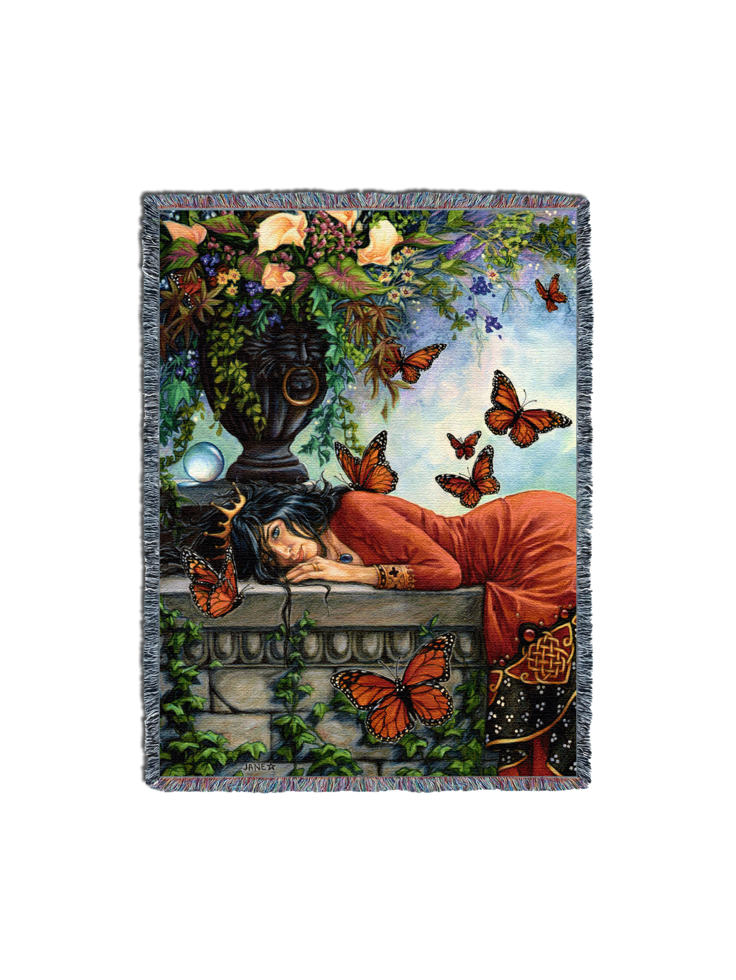 Monarch Butterfly Queen Blanket