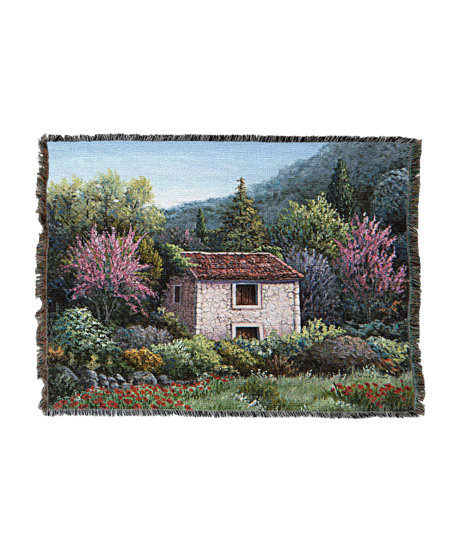 Cottage In The Countryside Blanket