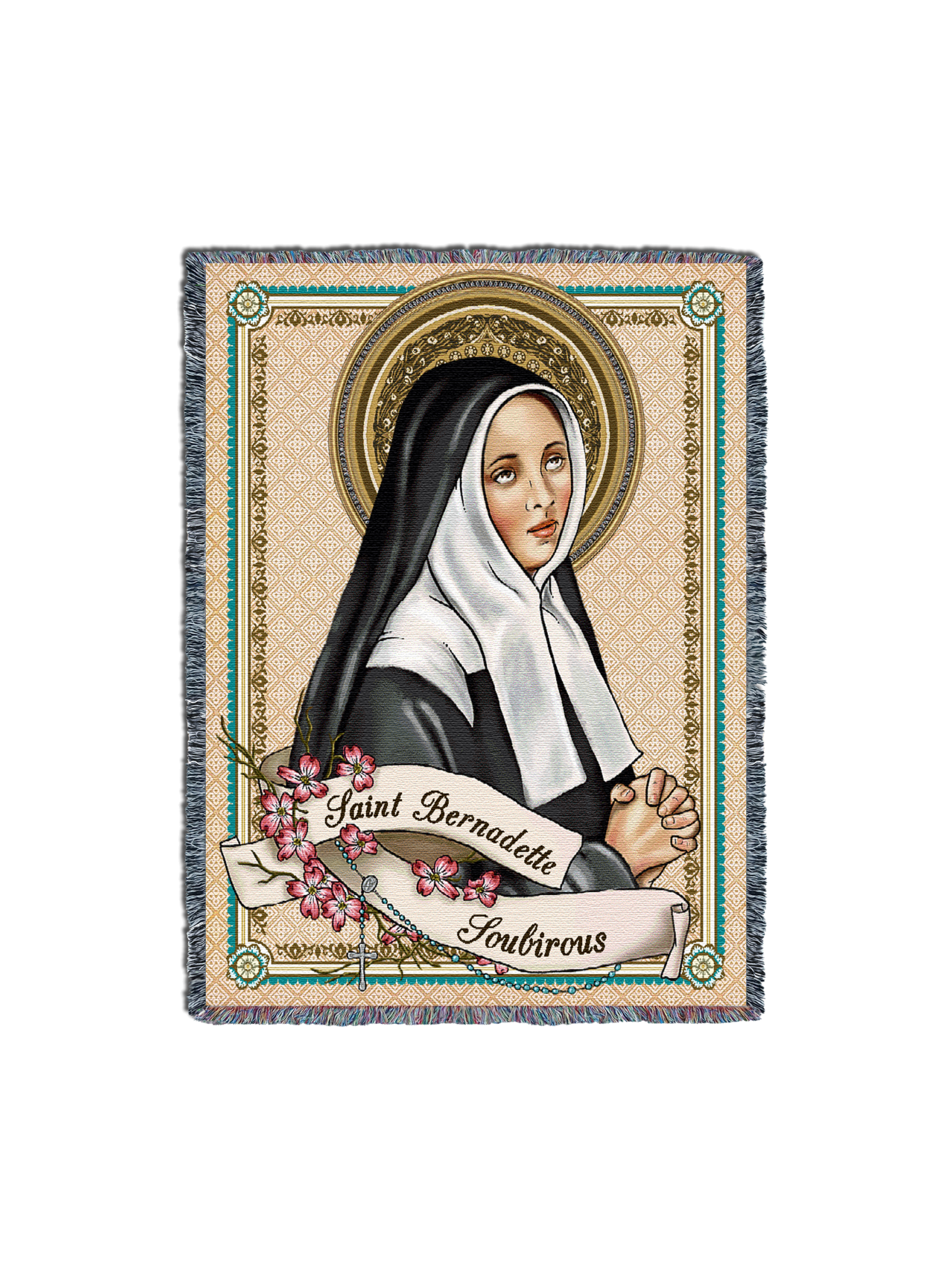 Saint Bernadette Card Blanket