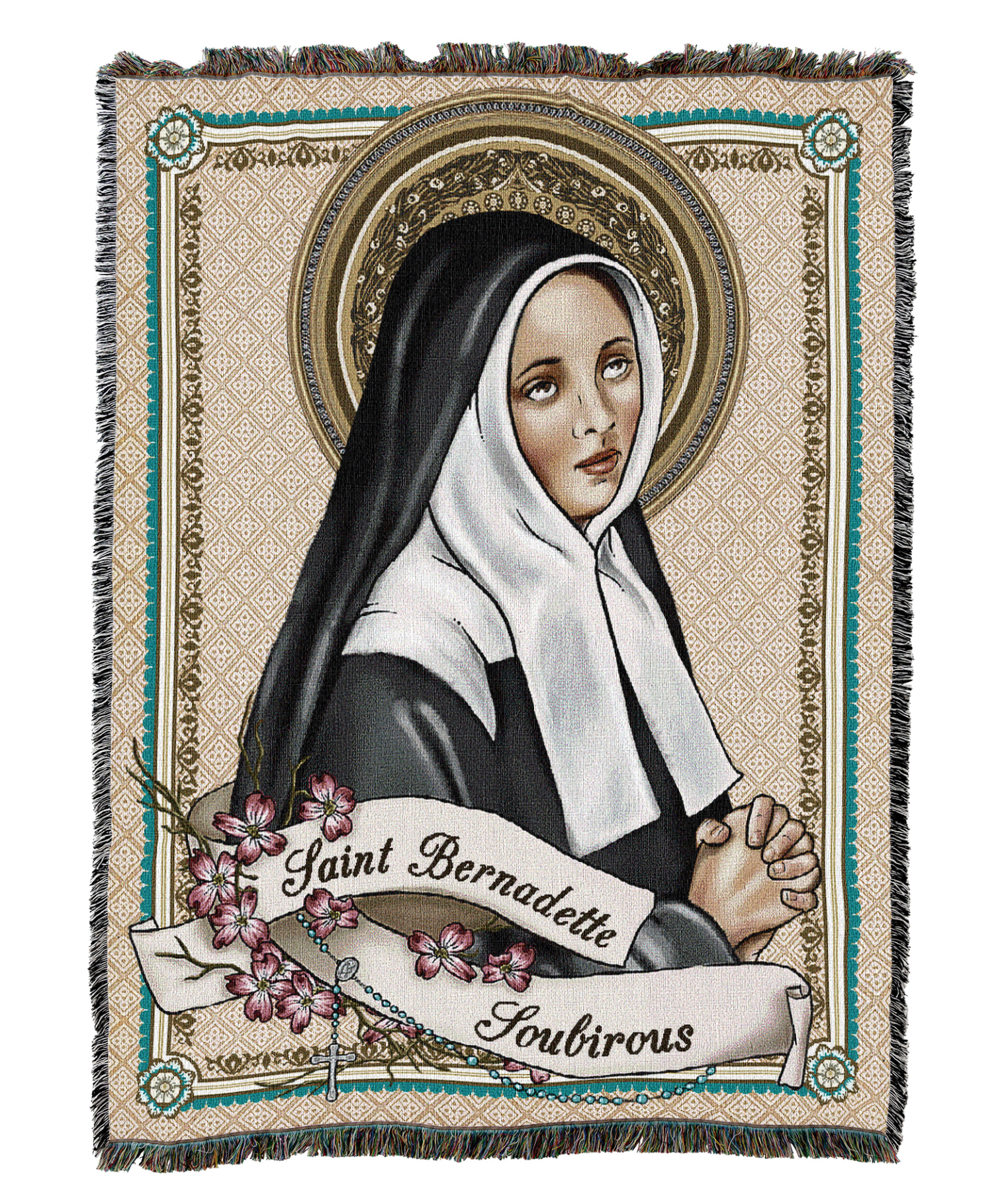 Saint Bernadette Card Blanket