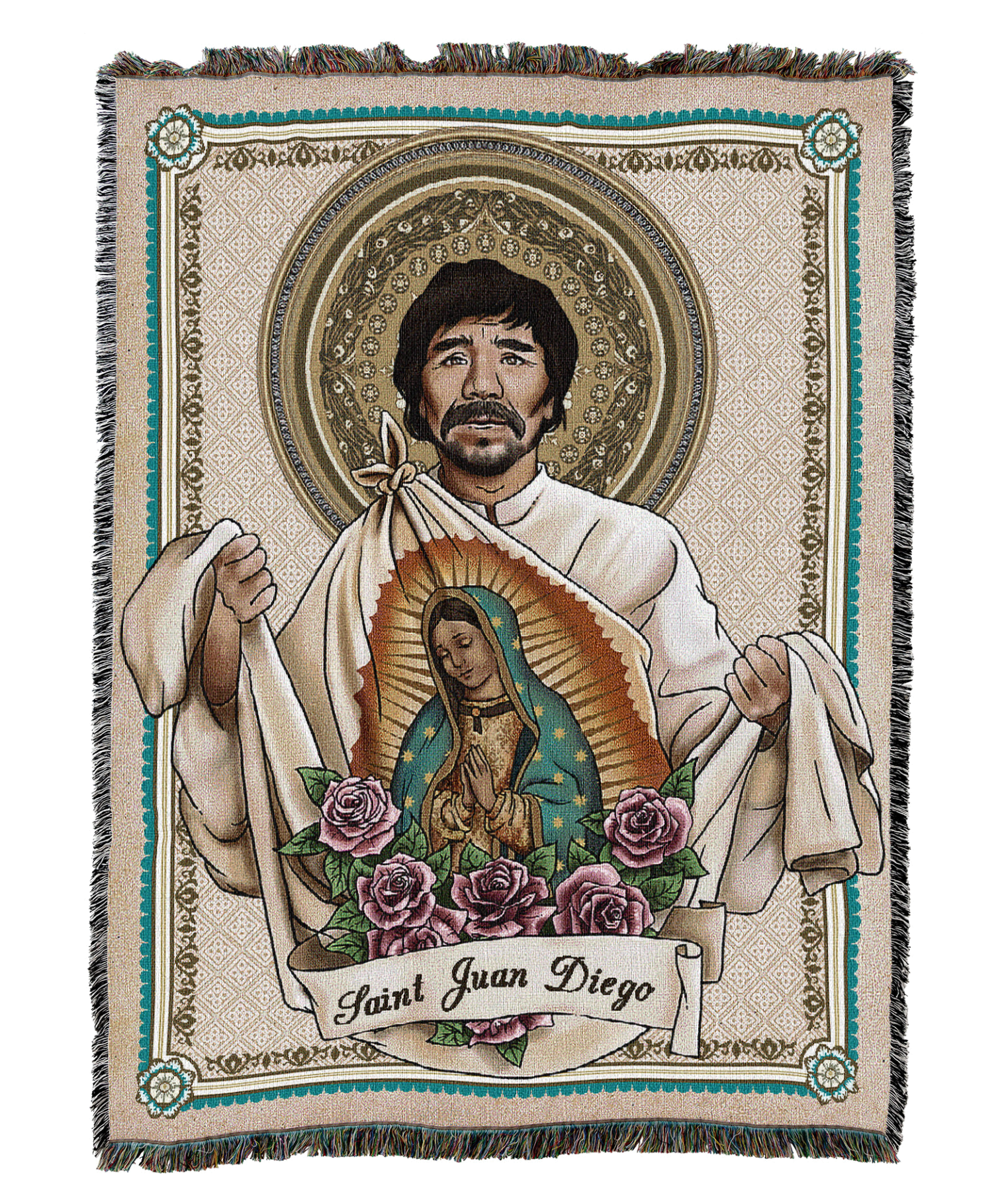 Saint Juan Diego Card Blanket