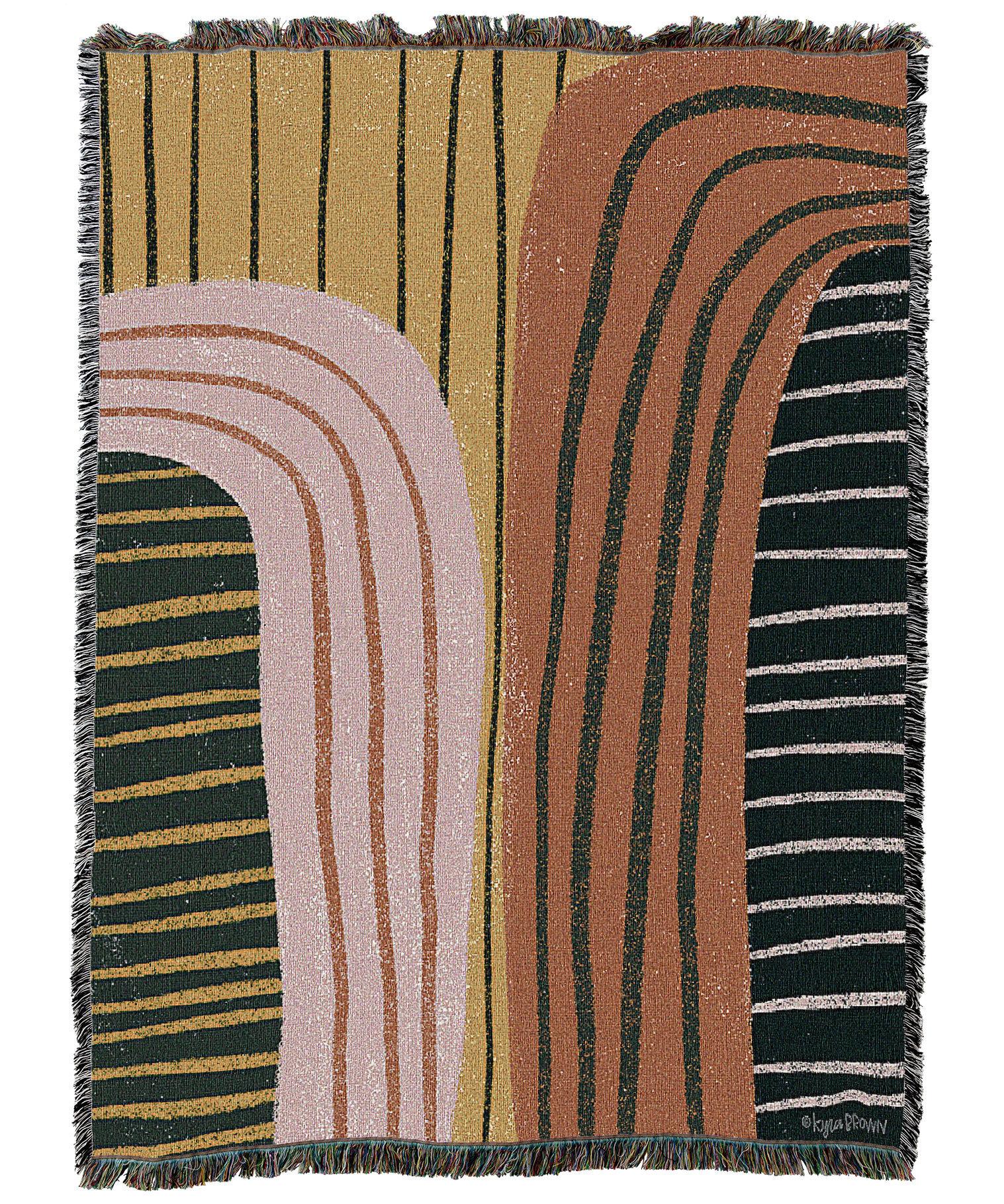 Retro Terracotta Blanket