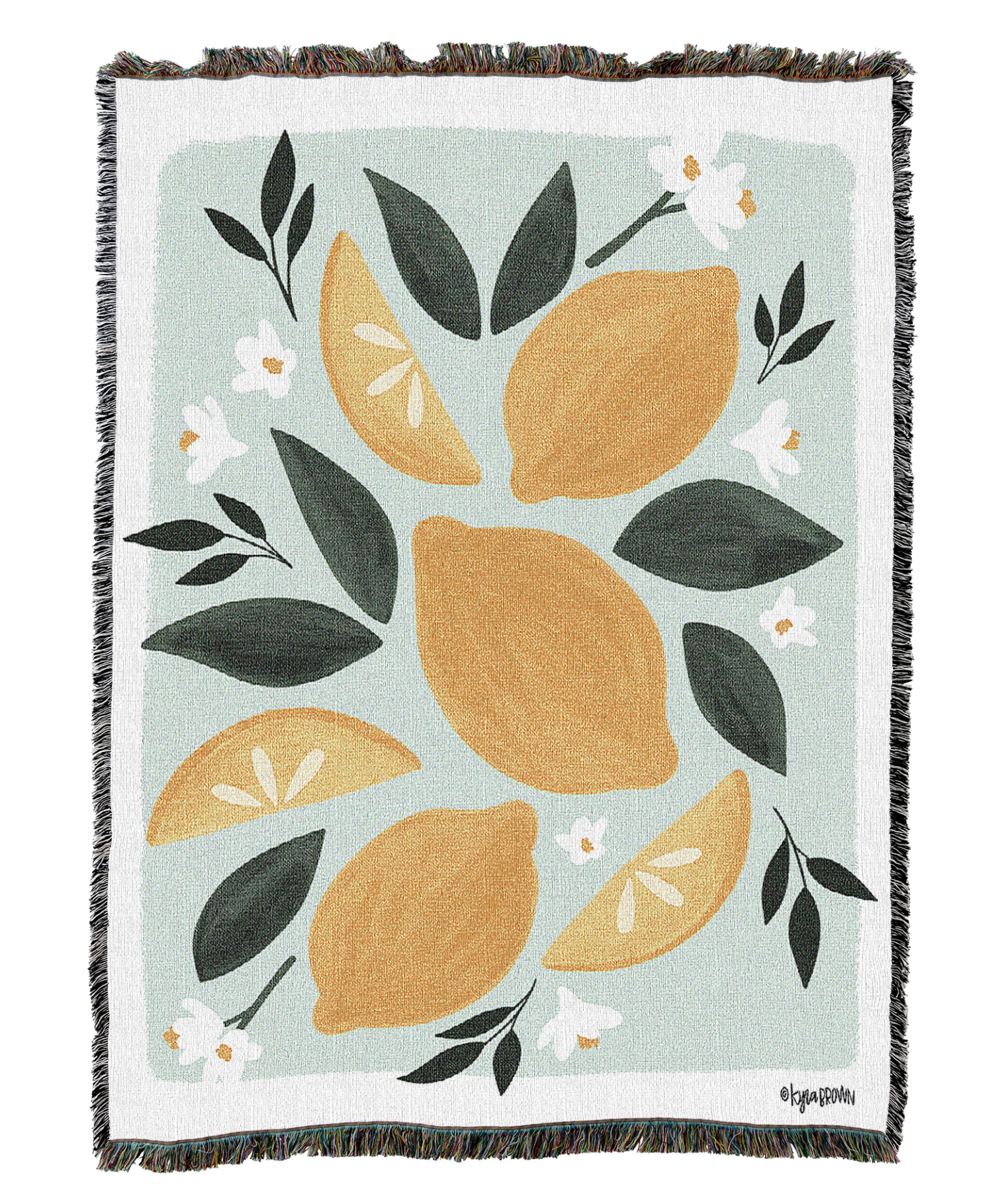 Pastel Lemons Blanket