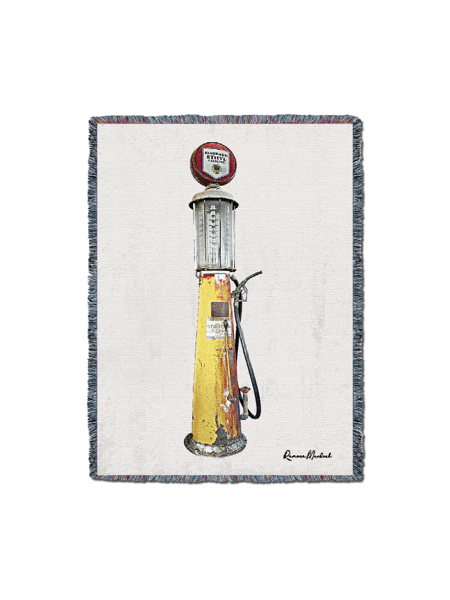 Vintage Fuel Station 2 Blanket