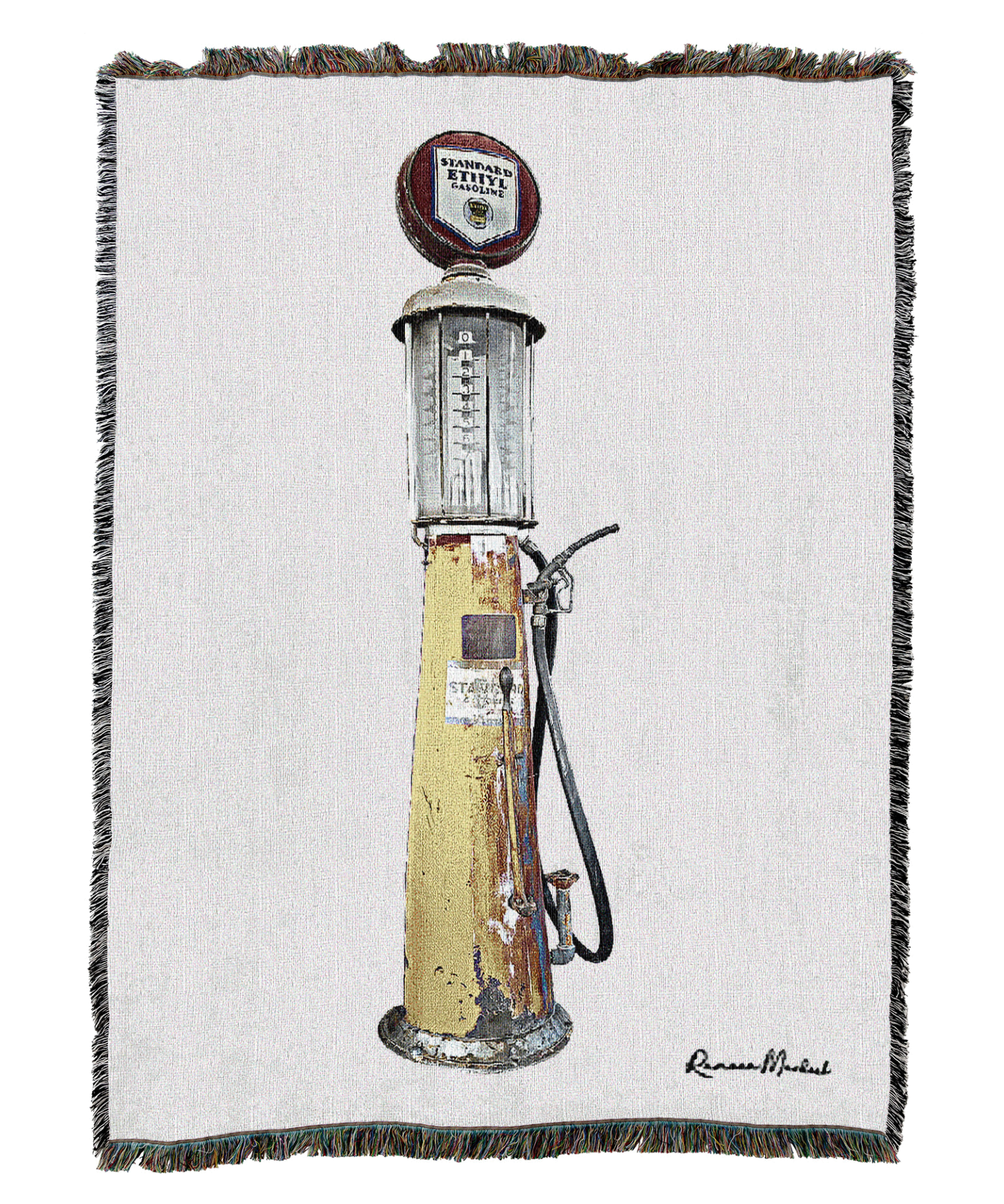 Vintage Fuel Station 2 Blanket