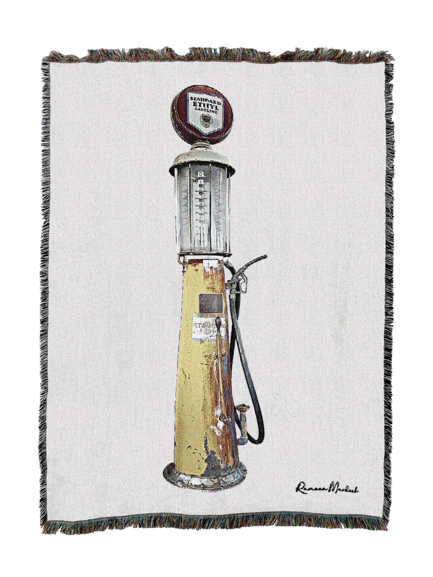 Vintage Fuel Station 2 Blanket