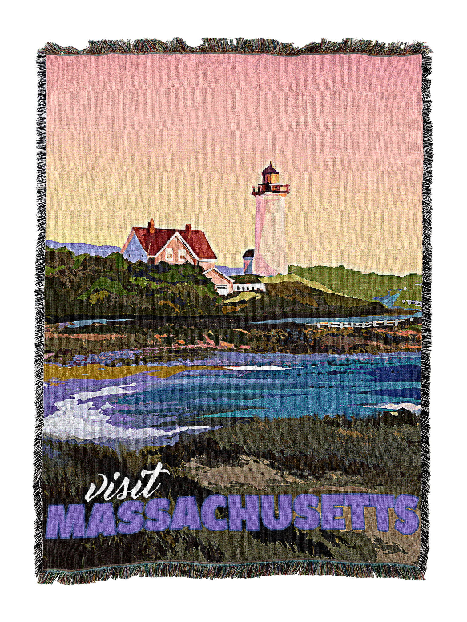 Massachusetts Poster Blanket
