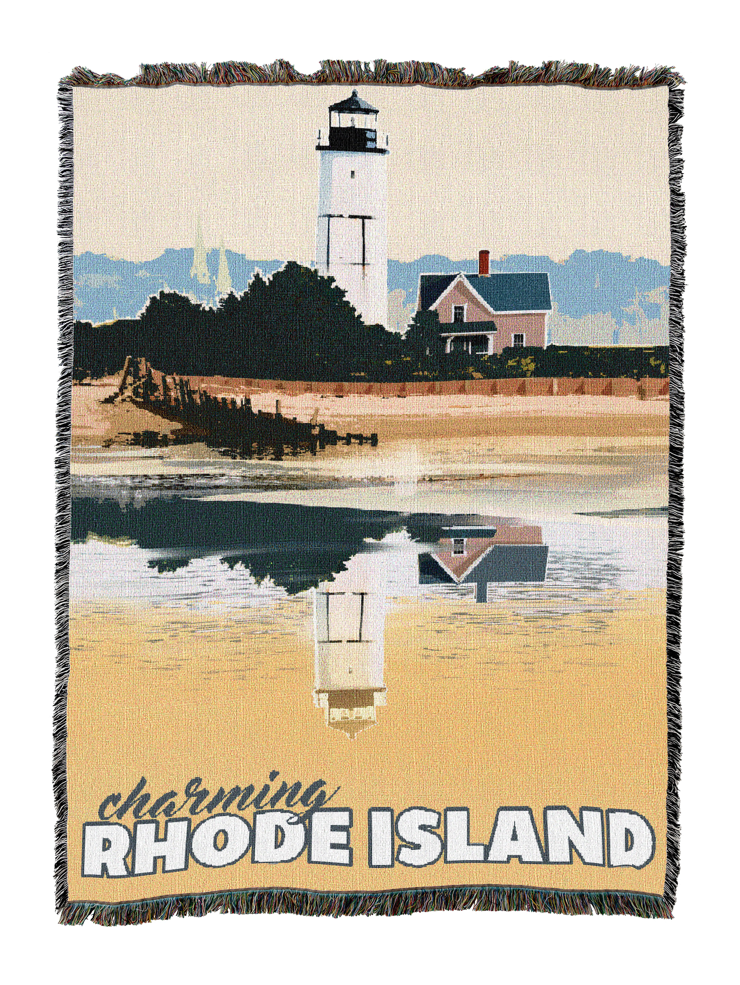 Rhode Island Poster Blanket