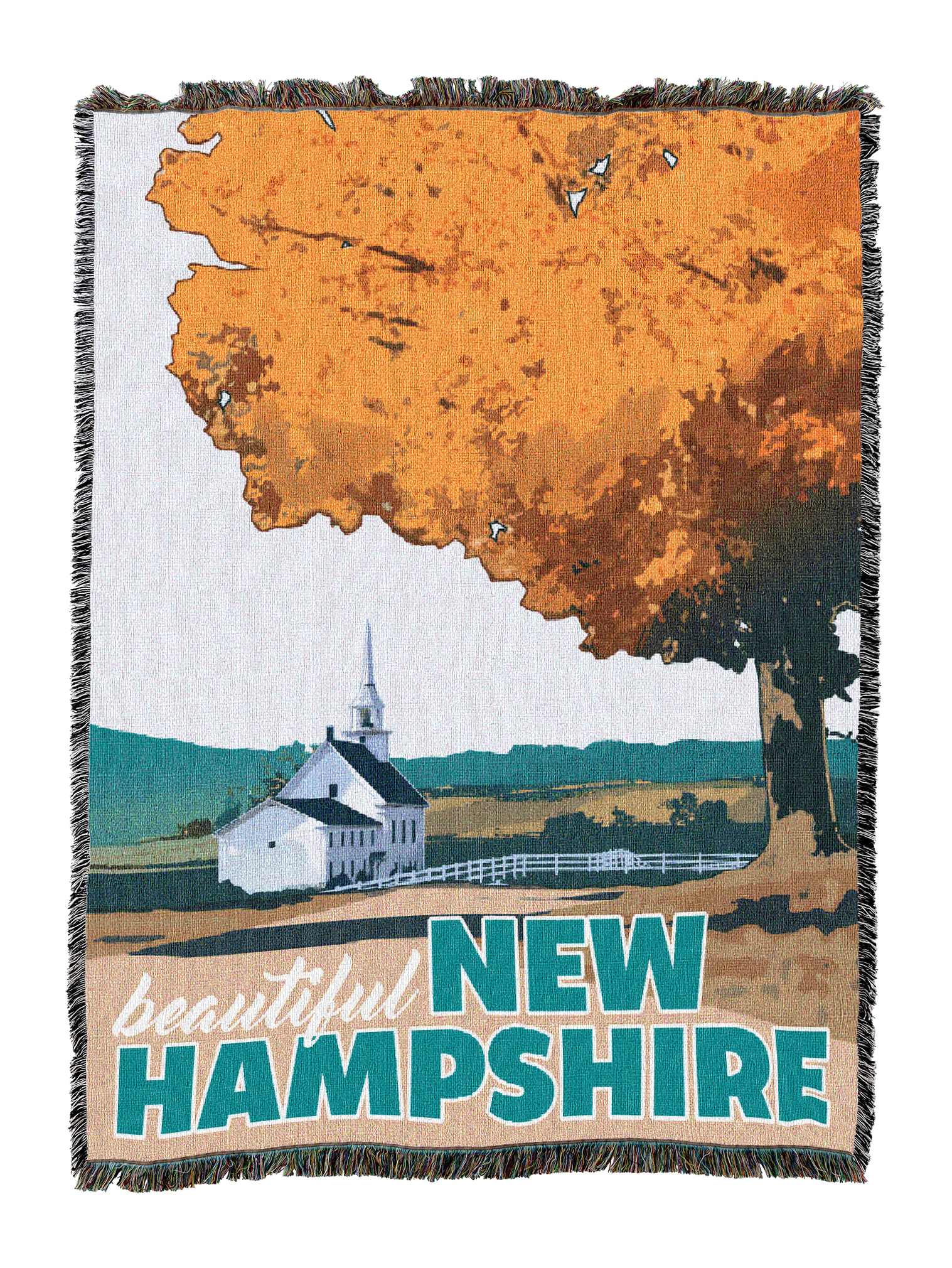New Hampshire Poster Blanket