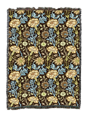 William Morris Pink And Rose Latte Blanket XL