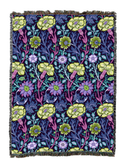 William Morris Pink And Rose Blanket