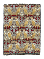 Cfa Voysey Birds And Berries Silver Blanket Xl