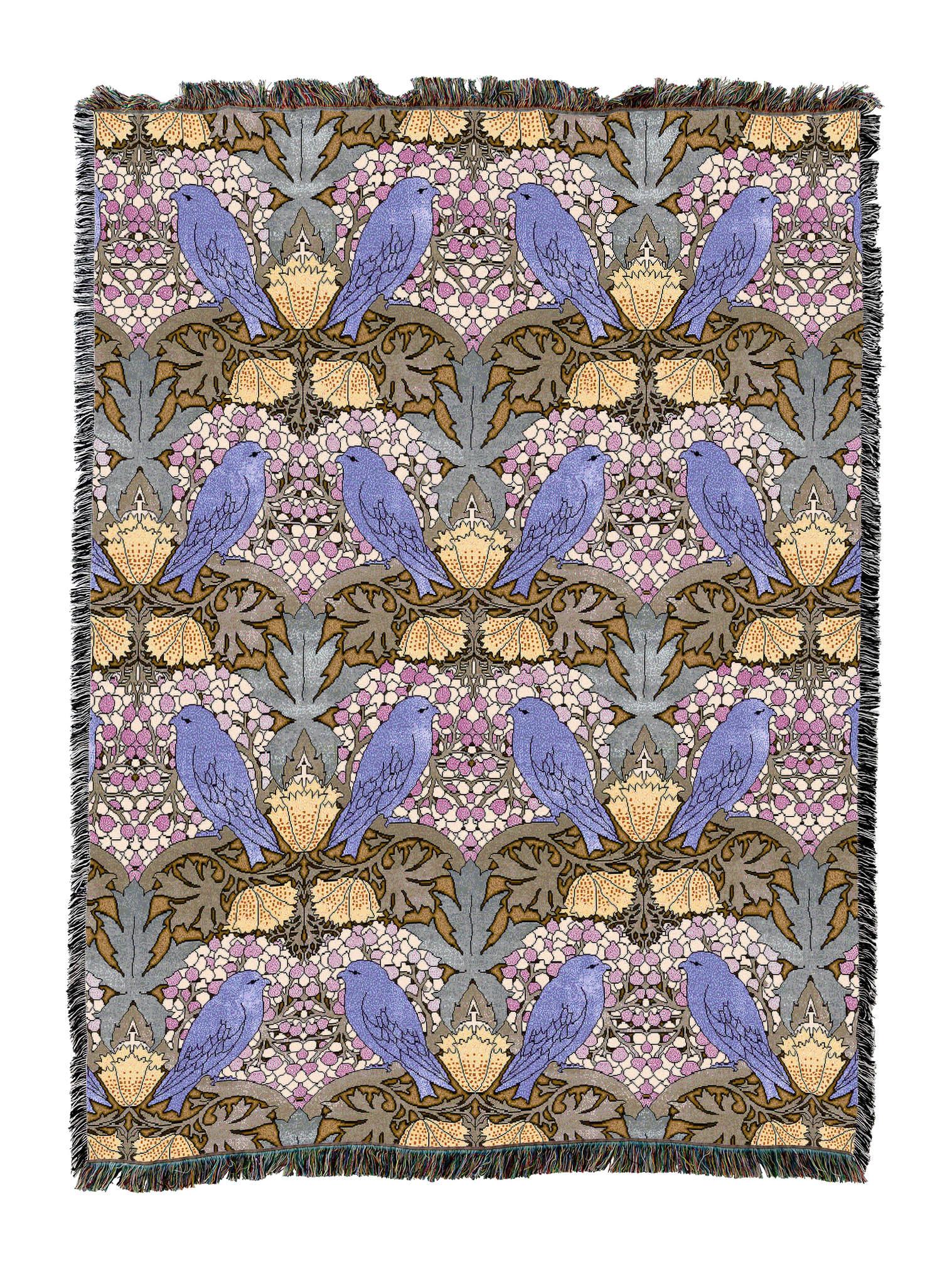 Cfa Voysey Birds And Berries Blanket