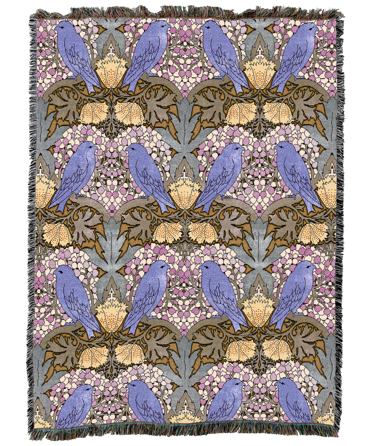 Cfa Voysey Birds And Berries Blanket