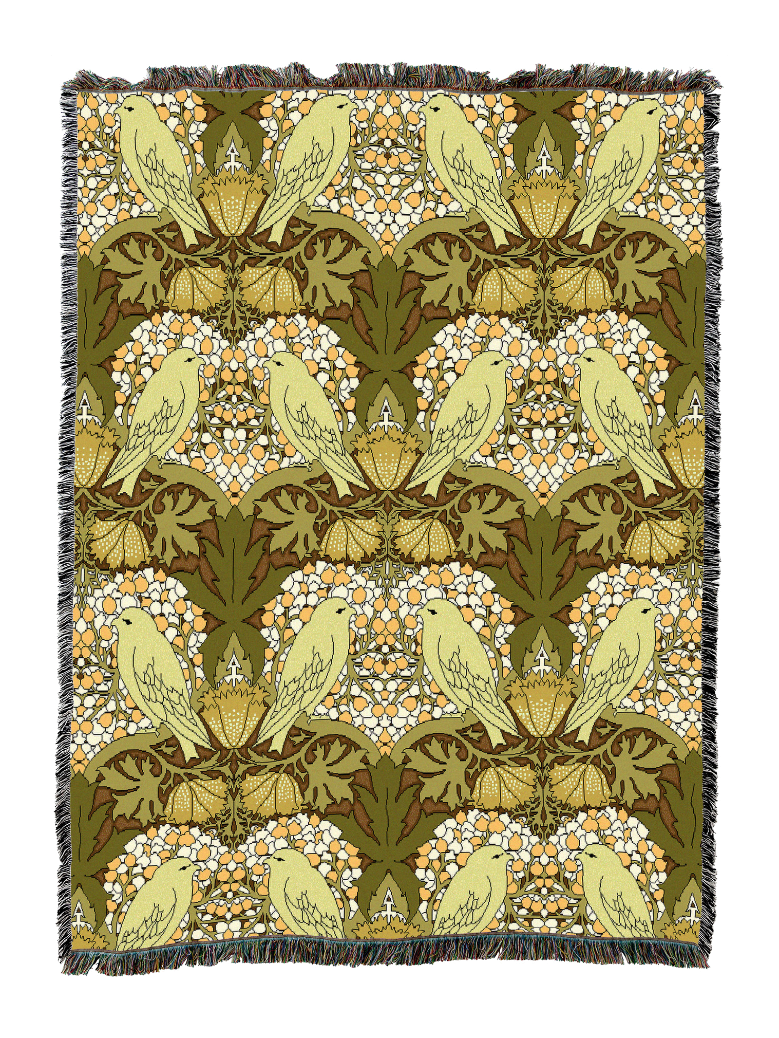 Cfa Voysey Birds And Berries Blanket