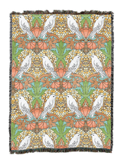 Cfa Voysey Birds And Berries Tropical Blanket